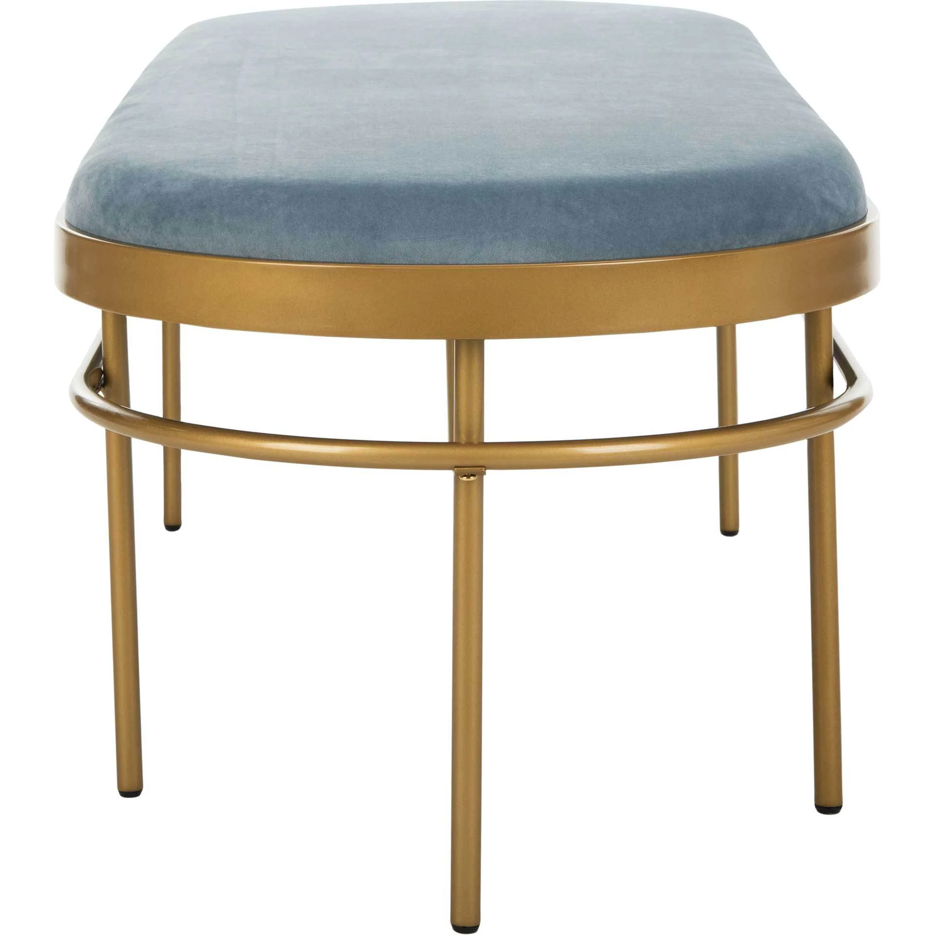 Sylas Oval Bench Slate Blue/Gold - Image 3
