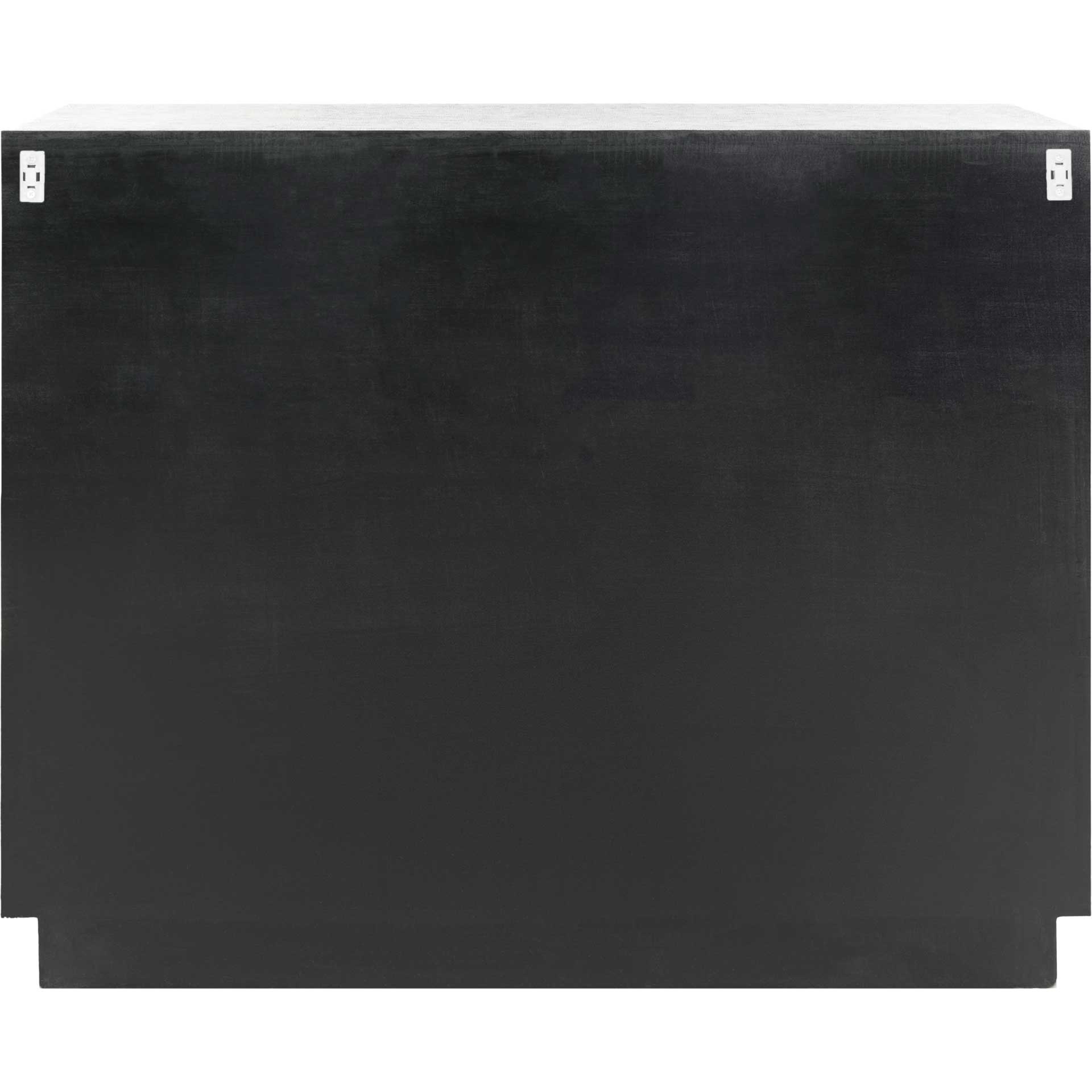 Sylvie Sunburst 2-Door Chest Silver - Image 4