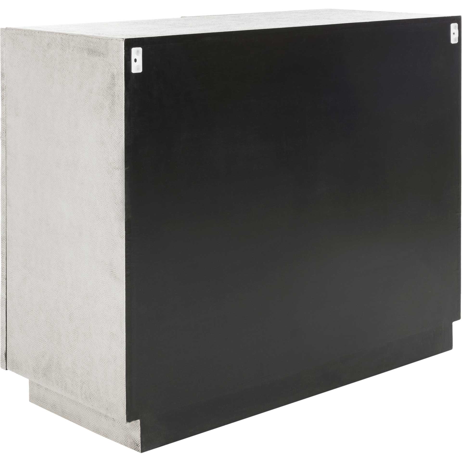 Sylvie Sunburst 2-Door Chest Silver - Image 5
