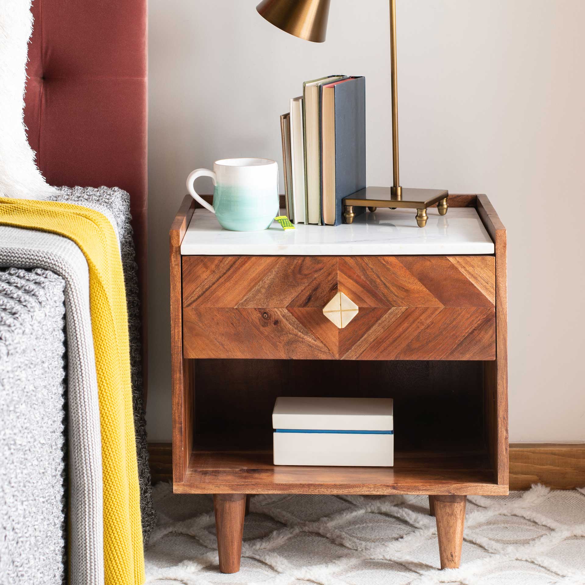 Tabitha Parquet Nightstand Natural - Image 7