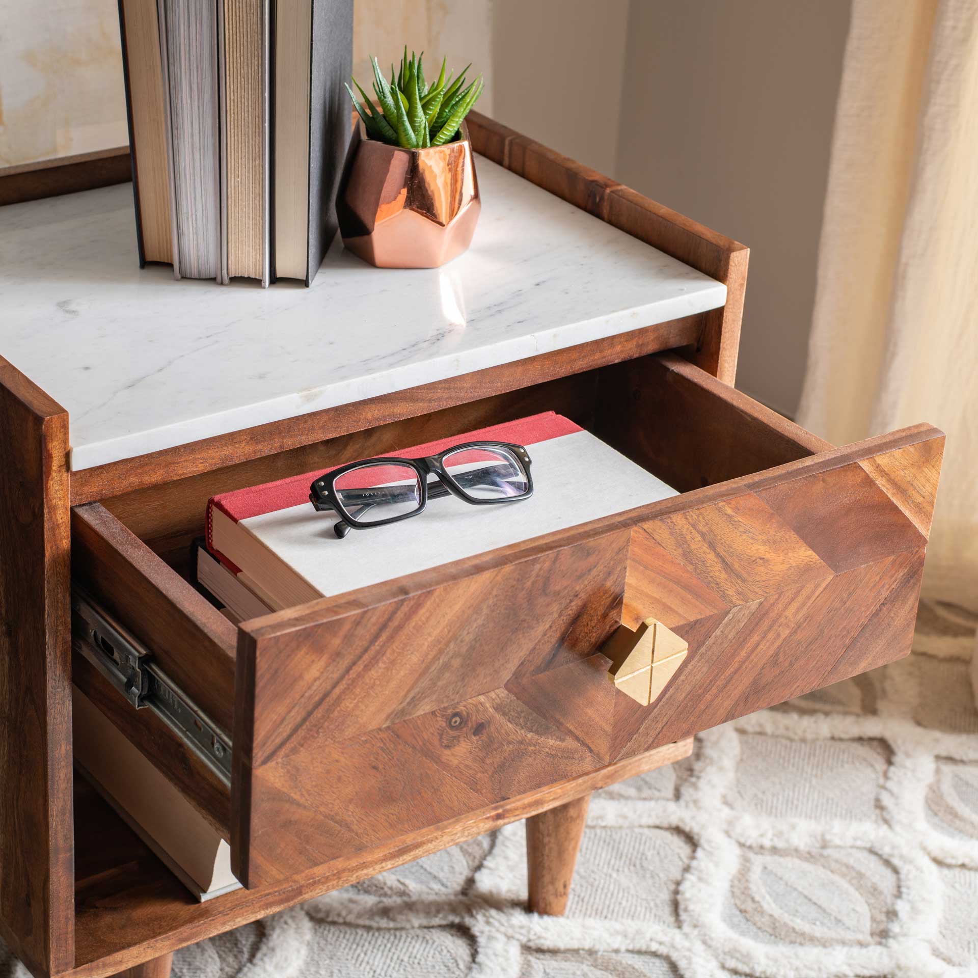 Tabitha Parquet Nightstand Natural - Image 8