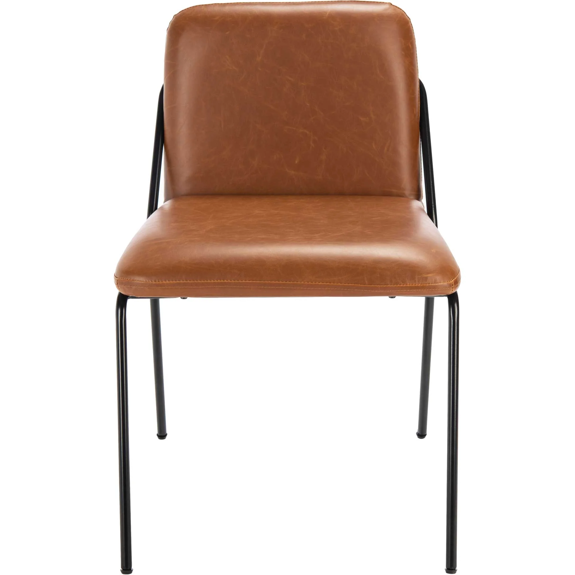 Tahlia Side Chair Light Brown/Matte Black (Set of 2) - Image 3