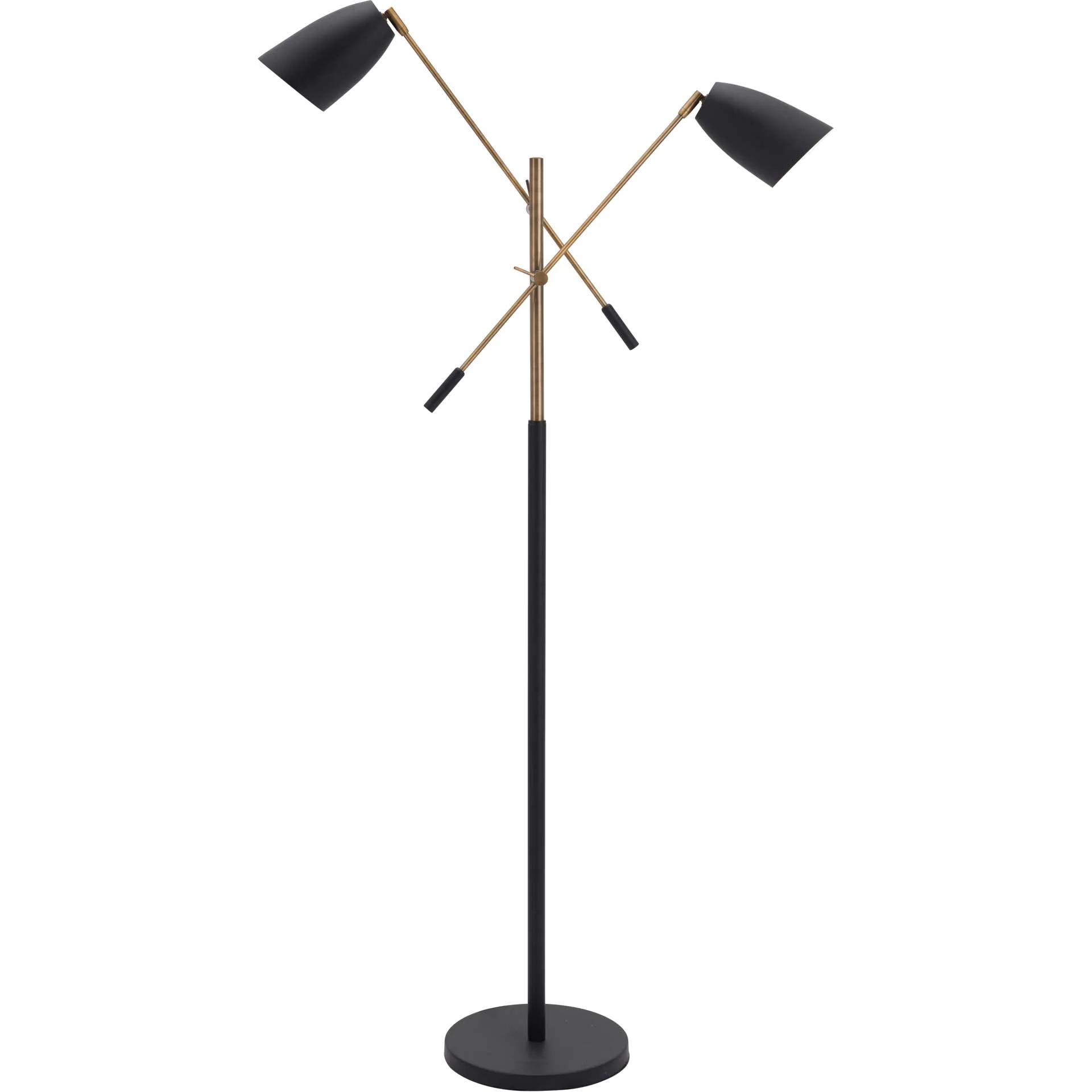 Tahoe Floor Lamp Matte Black/Brass - Image 2