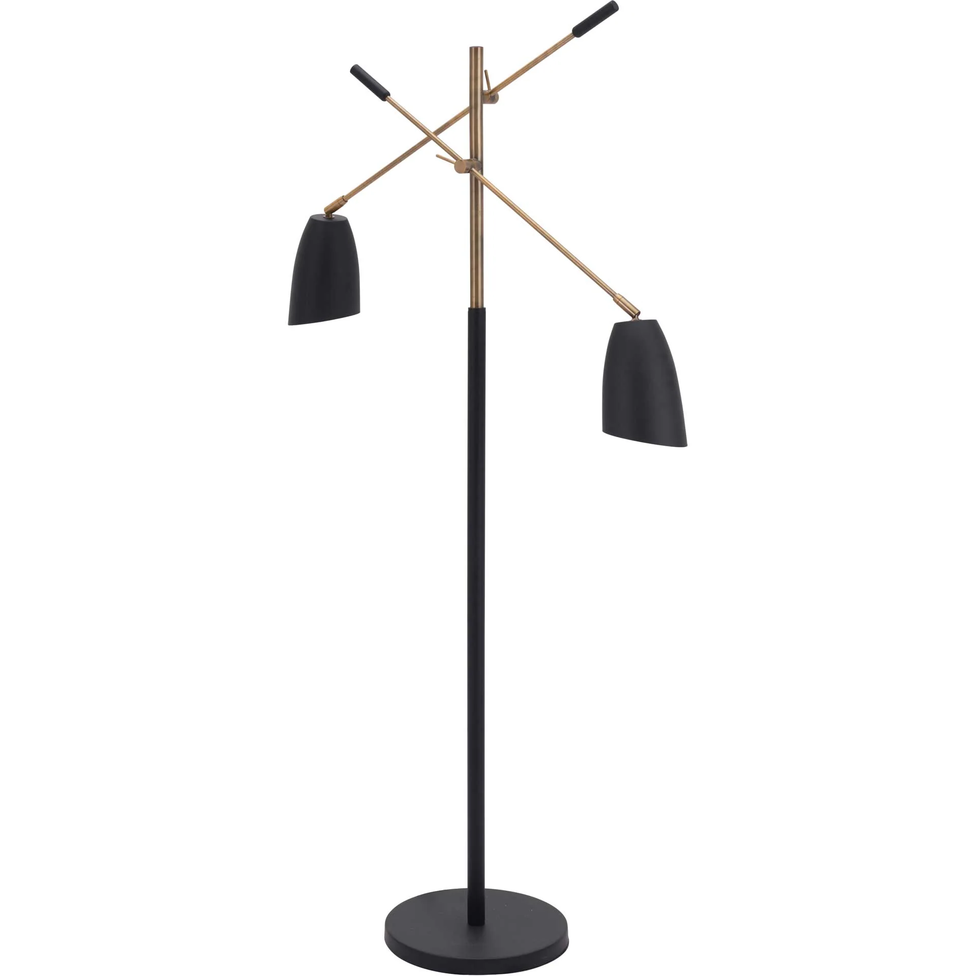 Tahoe Floor Lamp Matte Black/Brass - Image 3