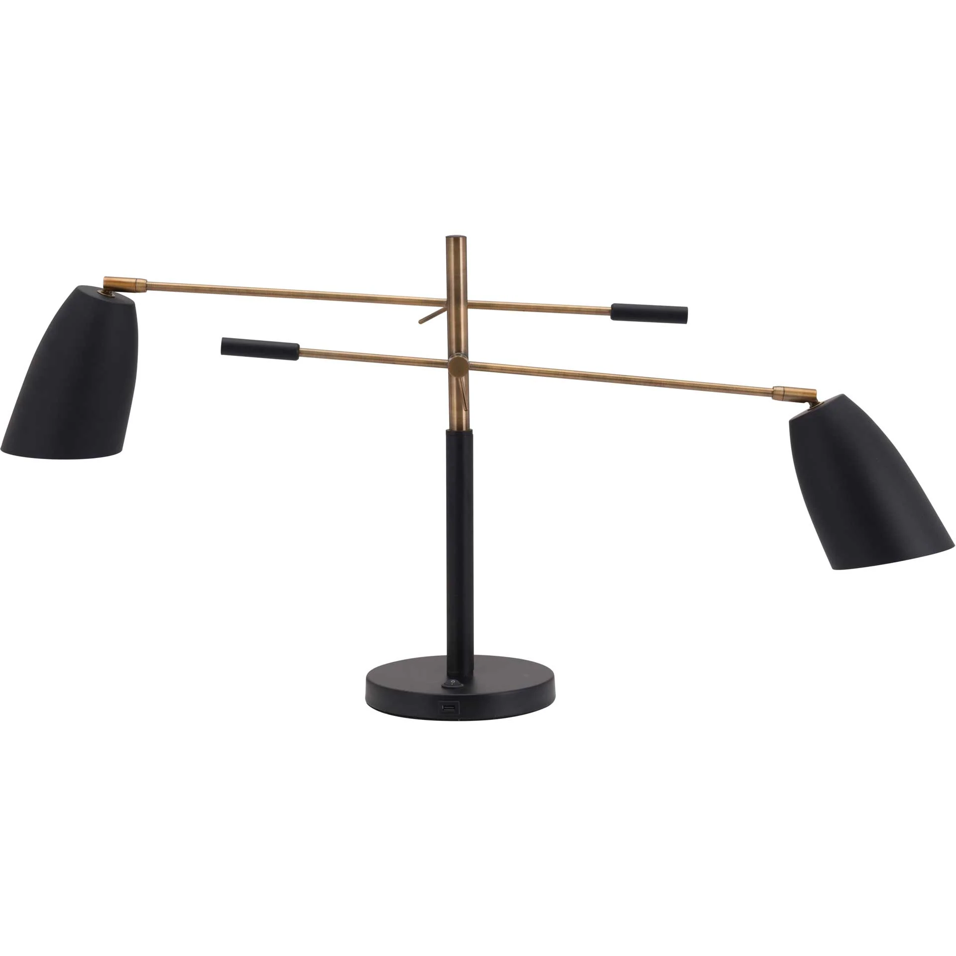 Tahoe Table Lamp Matte Black/Brass - Image 4