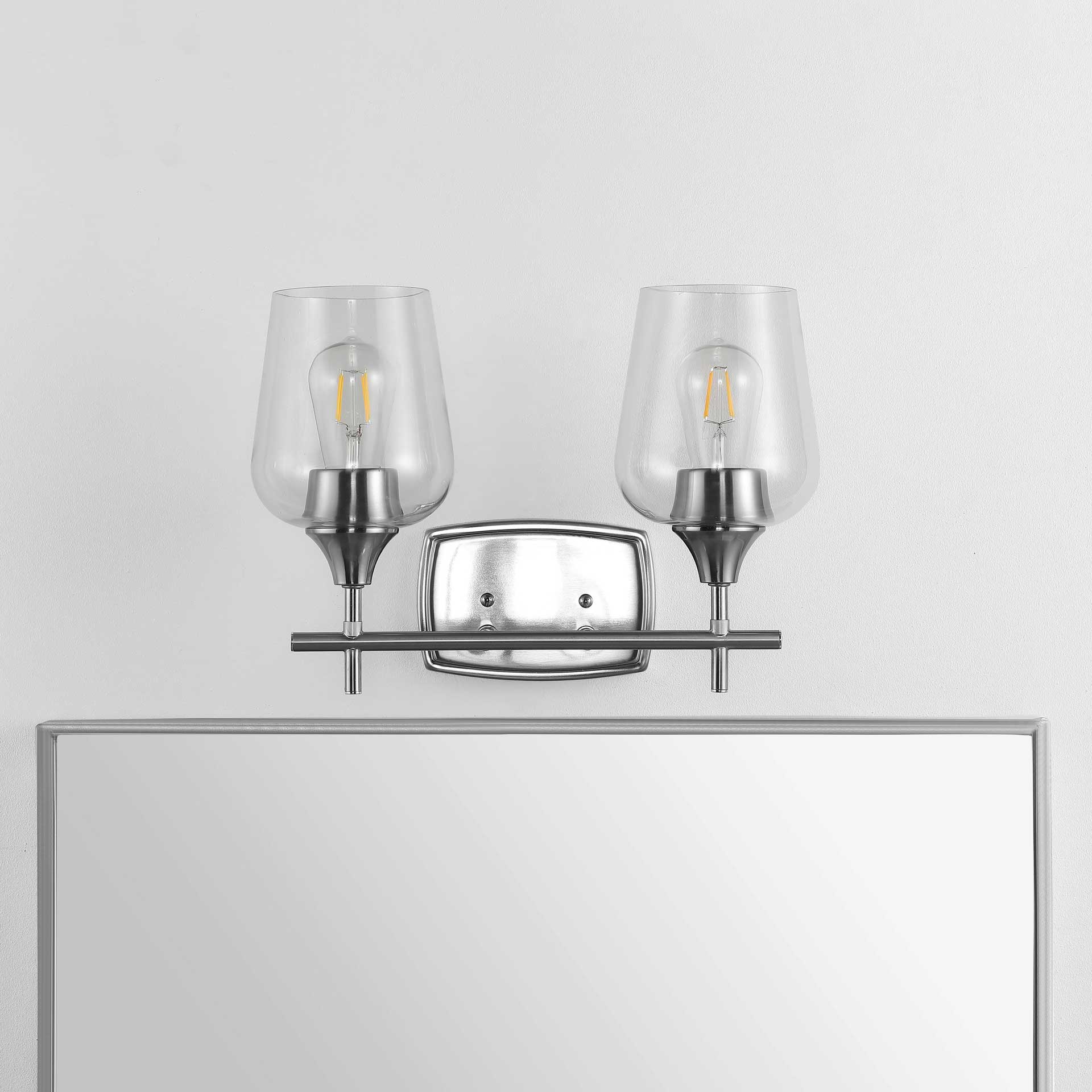 Tahseen Wall Sconce Nickel/Clear - Image 3