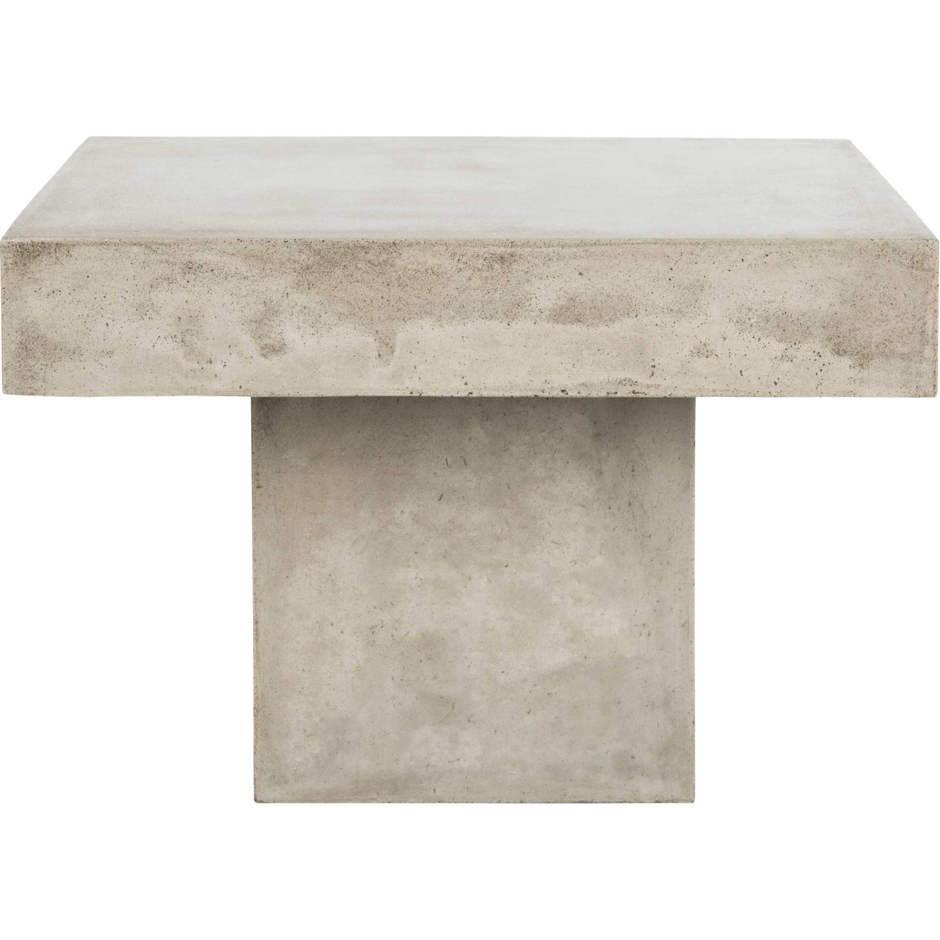 Taika Modern Concrete Coffee Table Dark Gray - Image 3