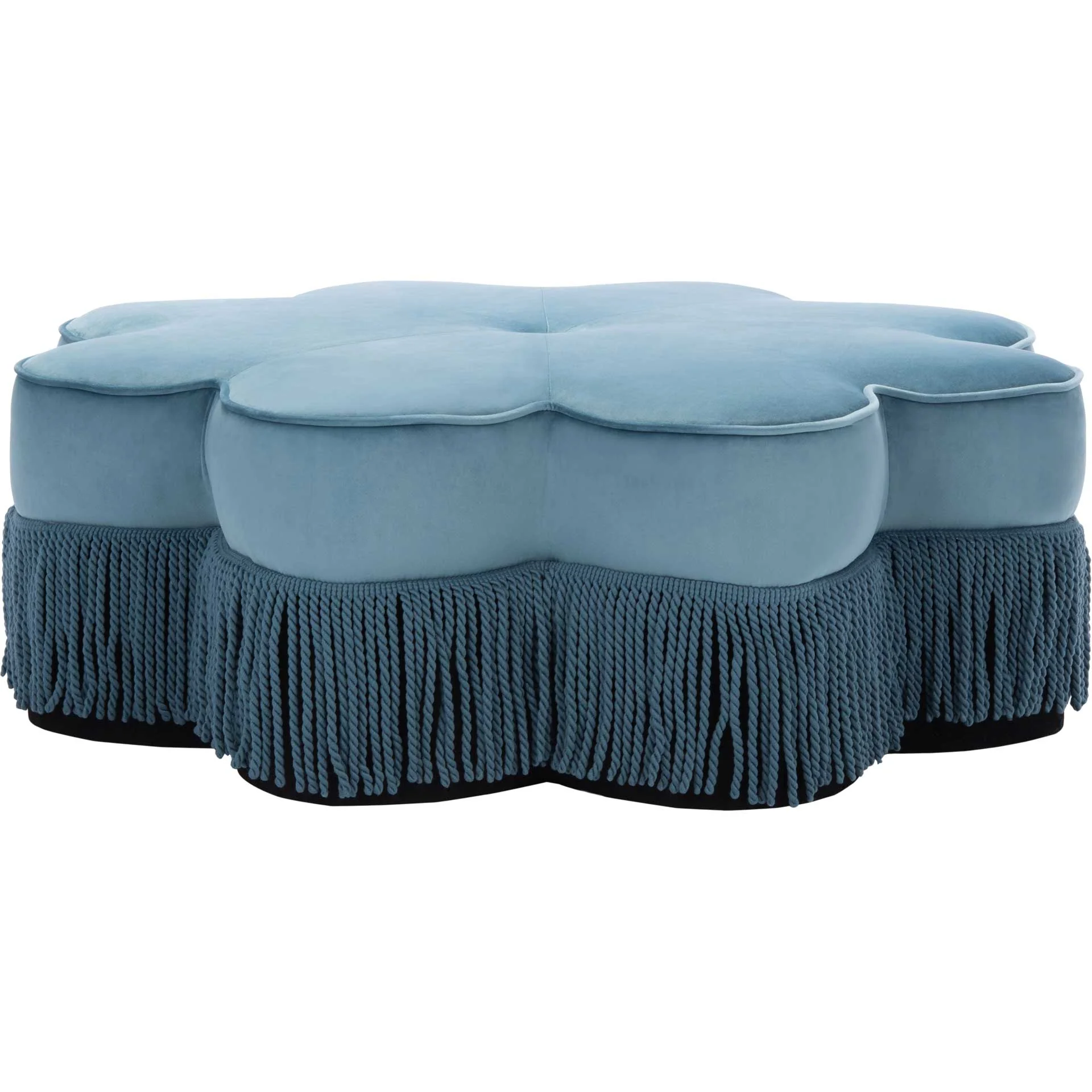 Tait Flower Ottoman Dusty Blue - Image 2