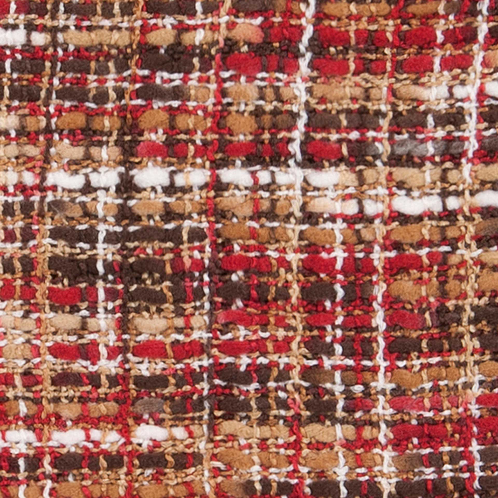 Tajhari Throw Bright Red/Tan/White - Image 3