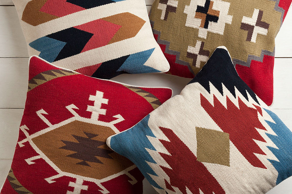 Taken with Tribal Burgundy/Black Pillow - Image 2
