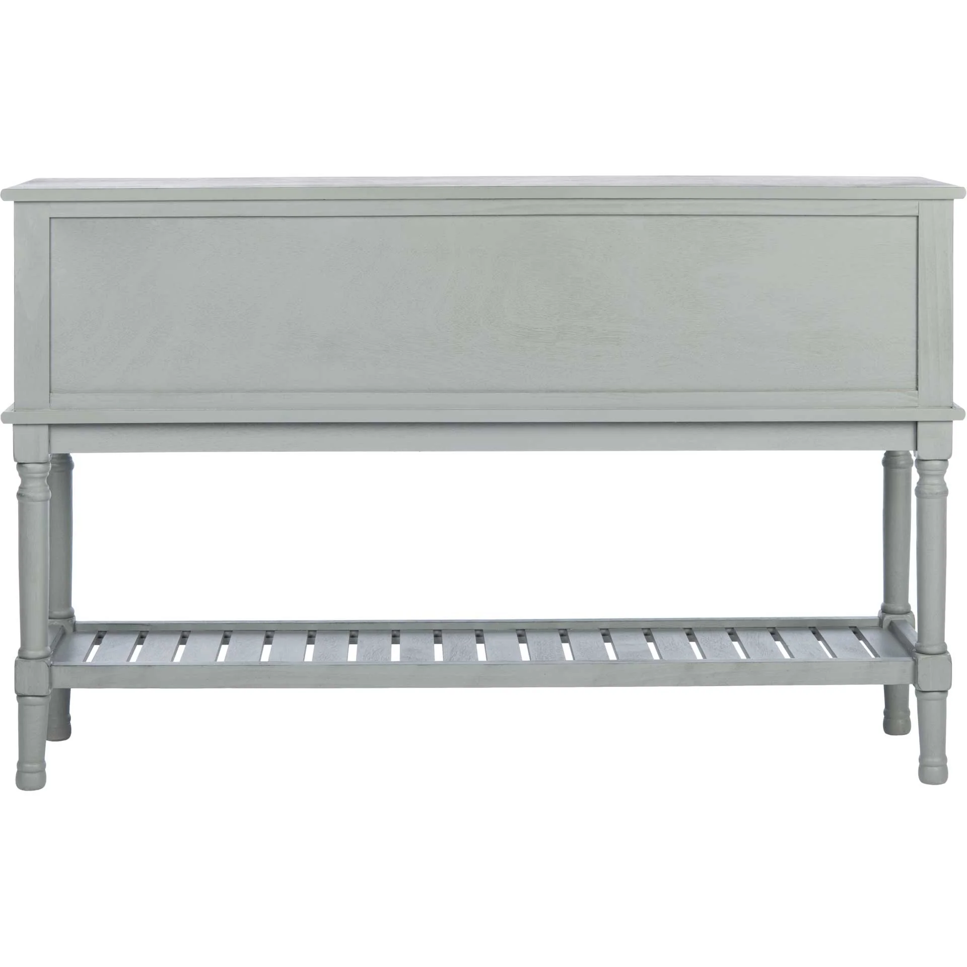 Talita 2 Drawer 2 Door Console Table Distressed Gray - Image 4