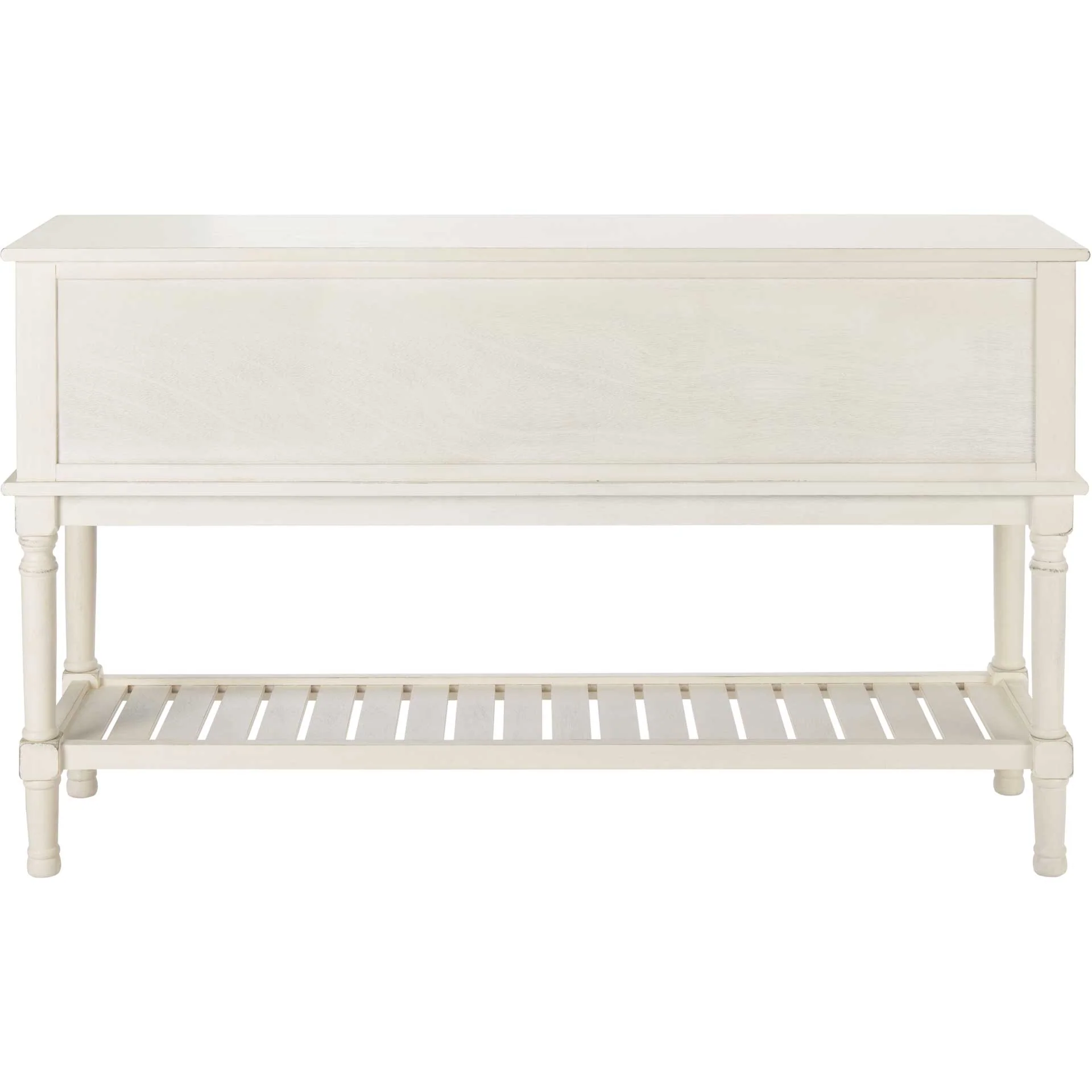 Talita 2 Drawer 2 Door Console Table Distressed White - Image 4