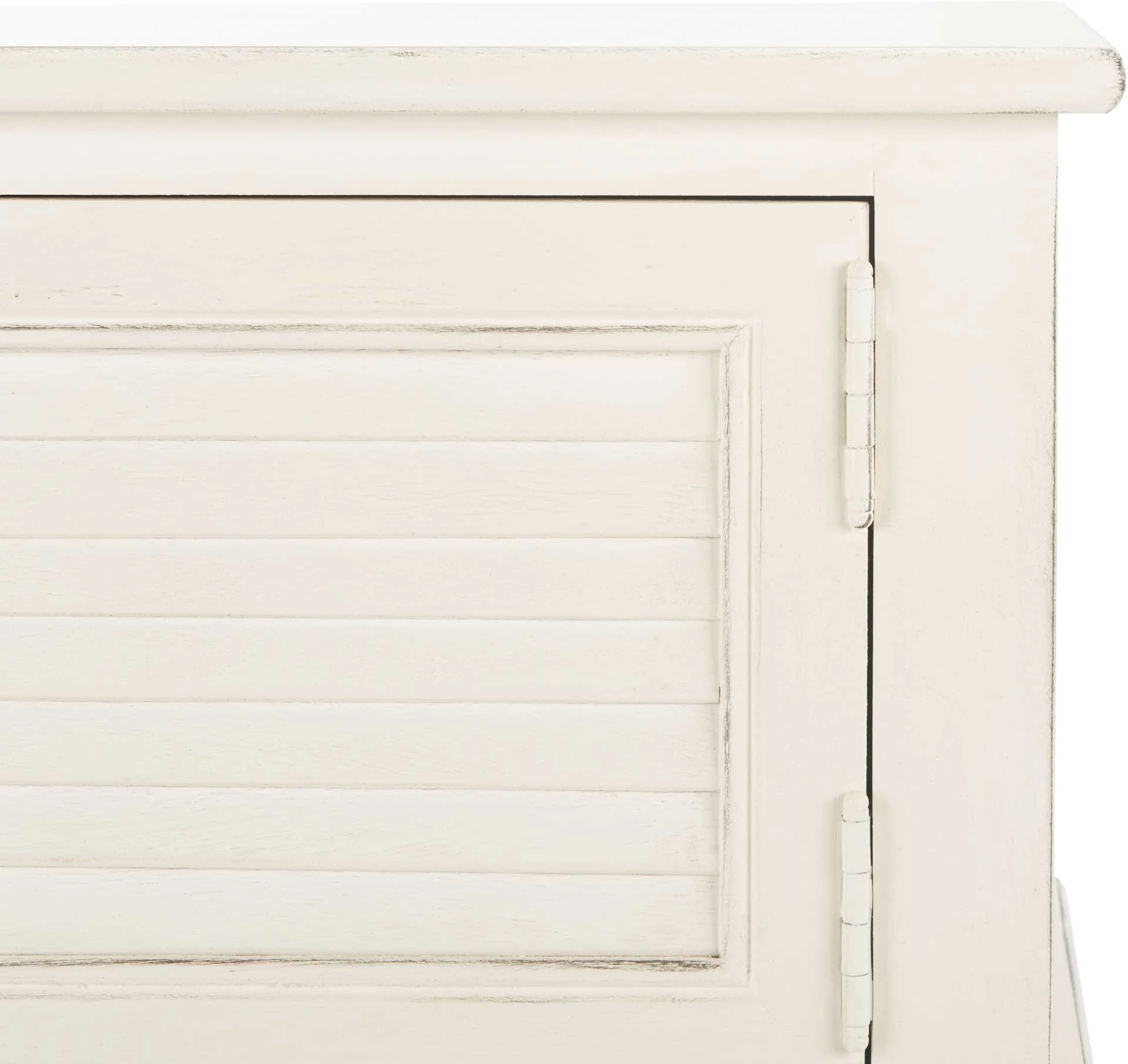 Talita 2 Drawer 2 Door Console Table Distressed White - Image 5