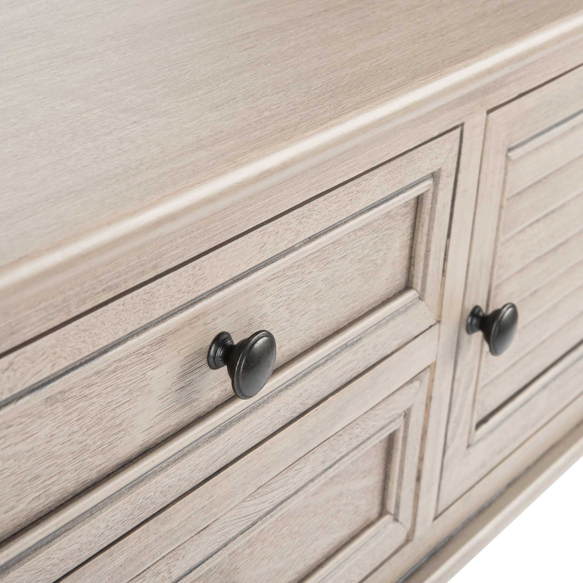 Talita 2 Drawer 2 Door Console Table Greige - Image 6