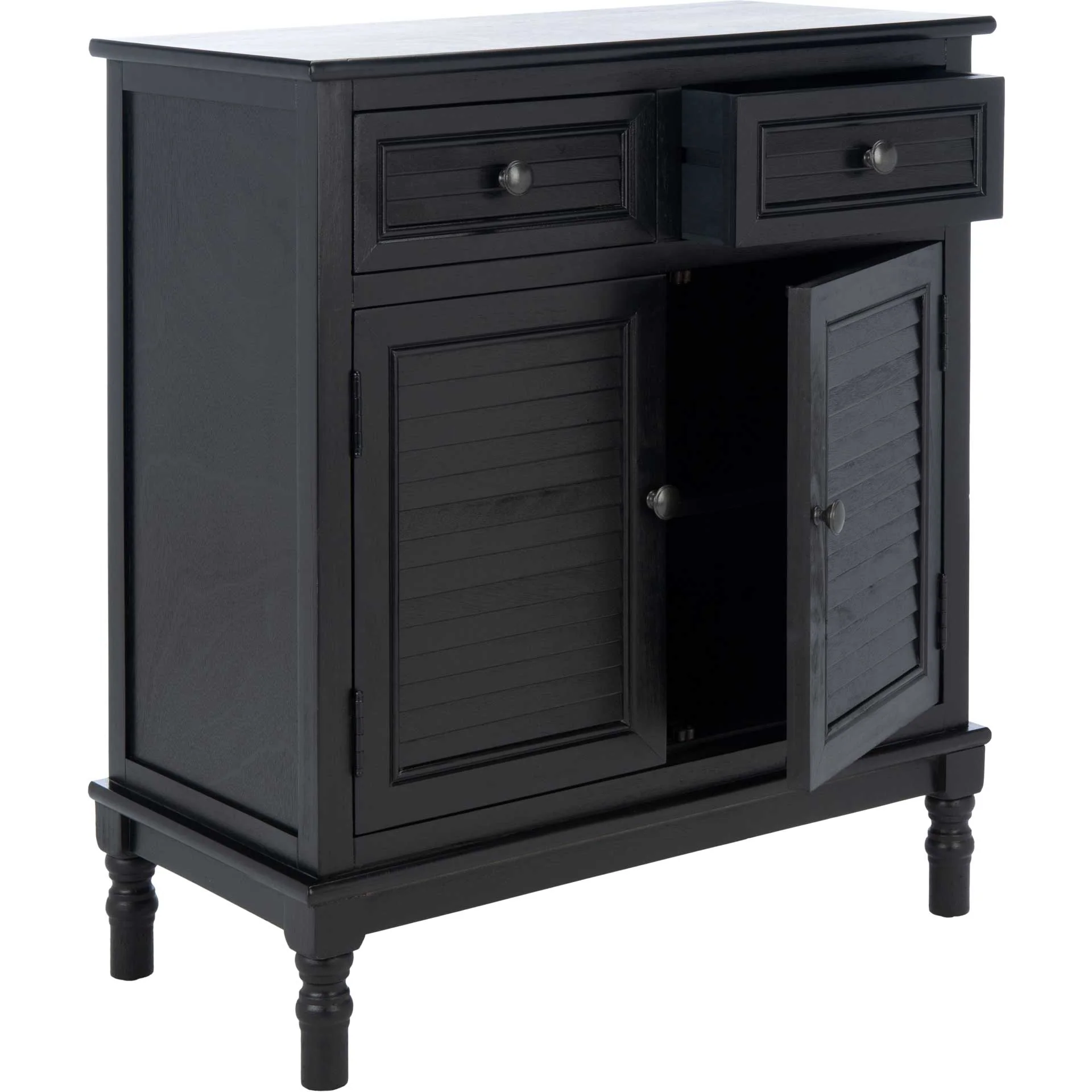 Talita 2 Drawer 2 Door Sideboard Black - Image 2