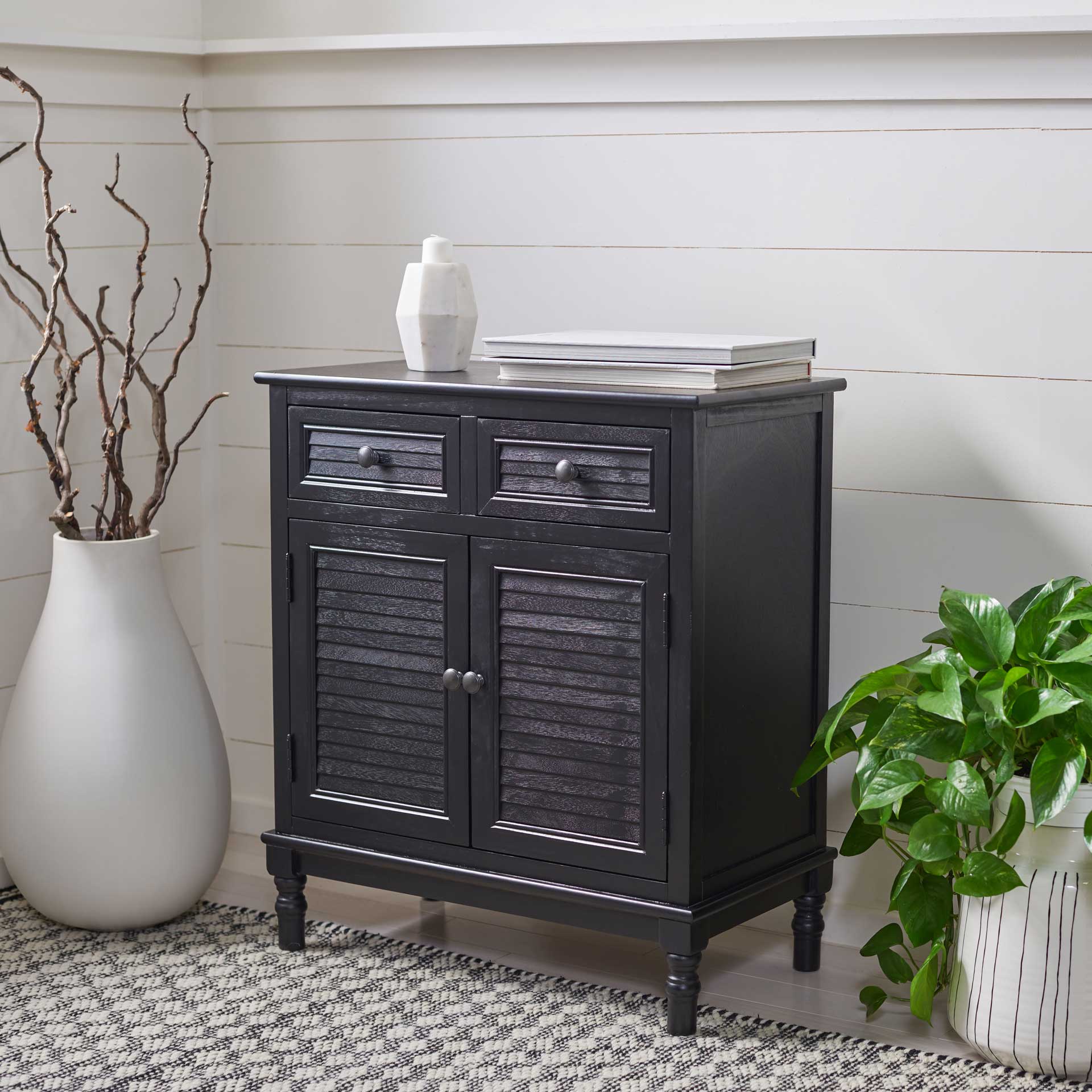 Talita 2 Drawer 2 Door Sideboard Black - Image 8
