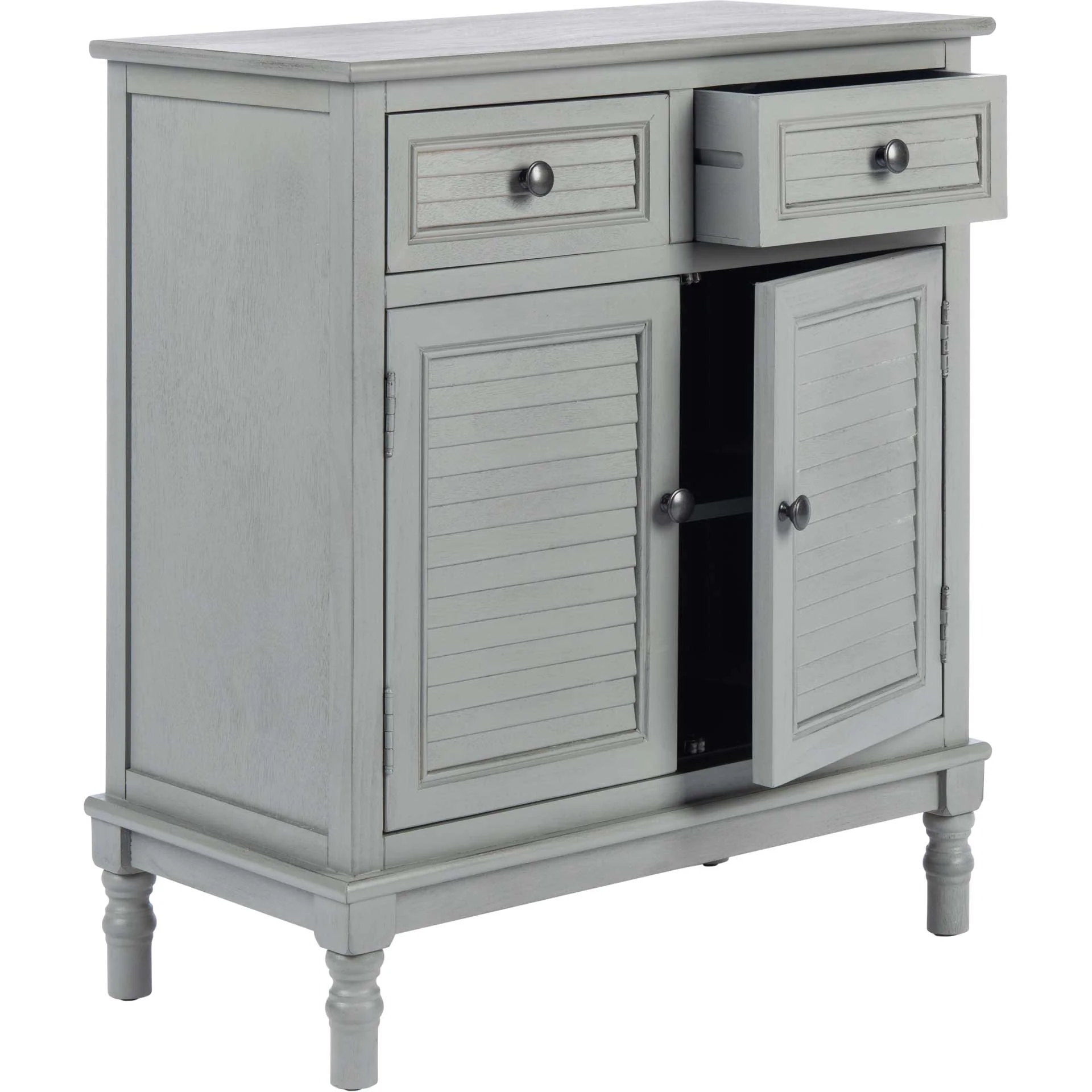 Talita 2 Drawer 2 Door Sideboard Distressed Gray - Image 3