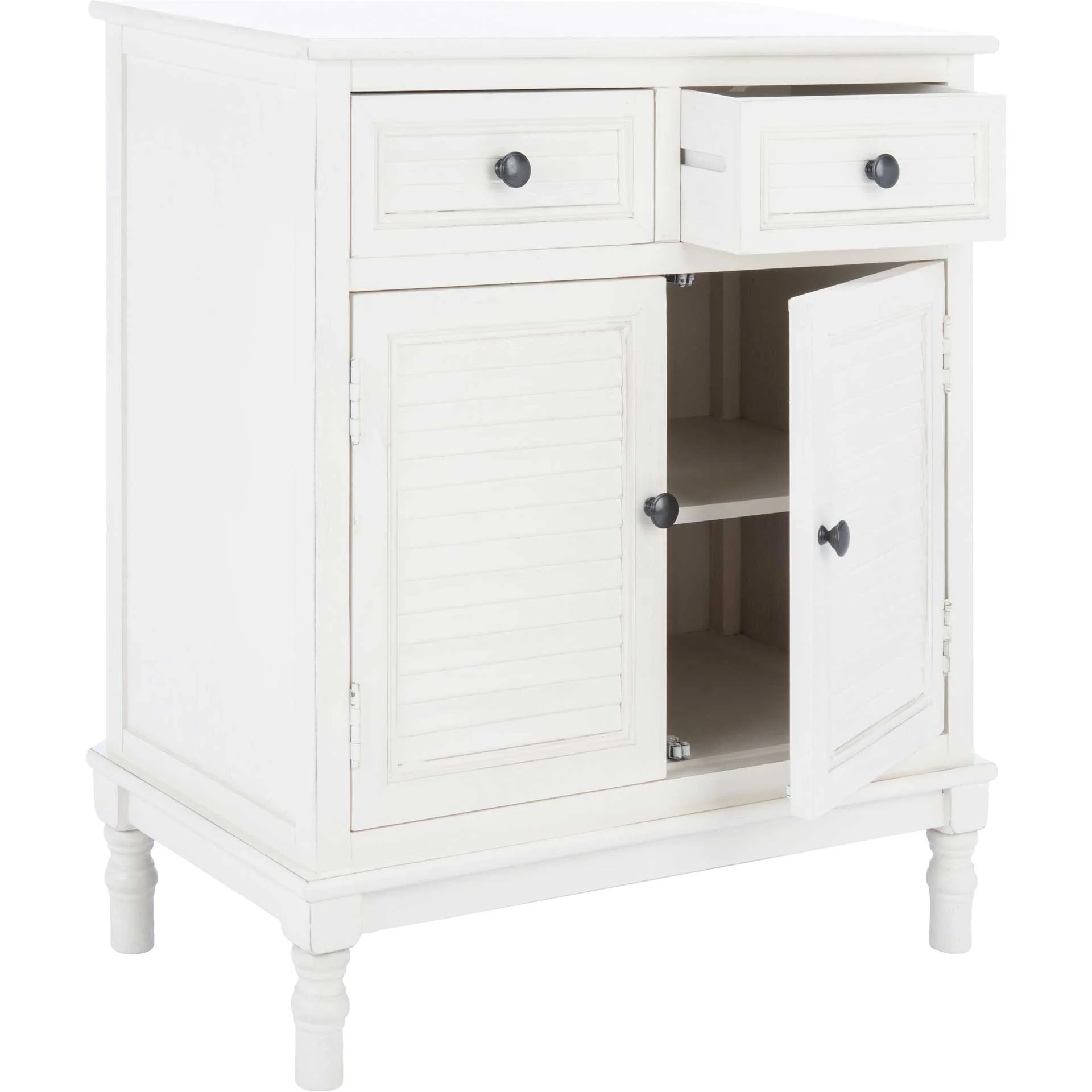 Talita 2 Drawer 2 Door Sideboard Distressed White - Image 2