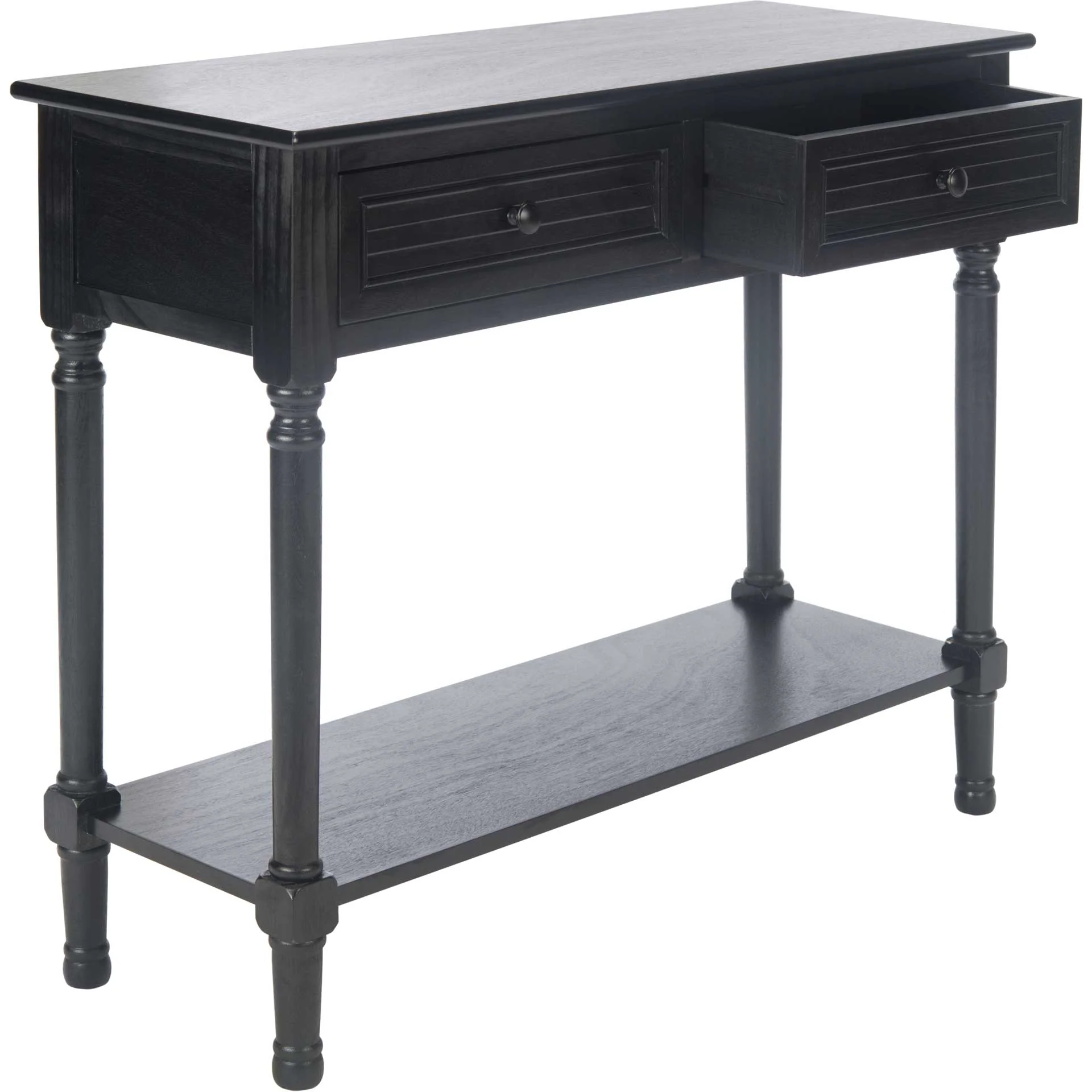 Talita 2 Drawer Console Table Black - Image 3
