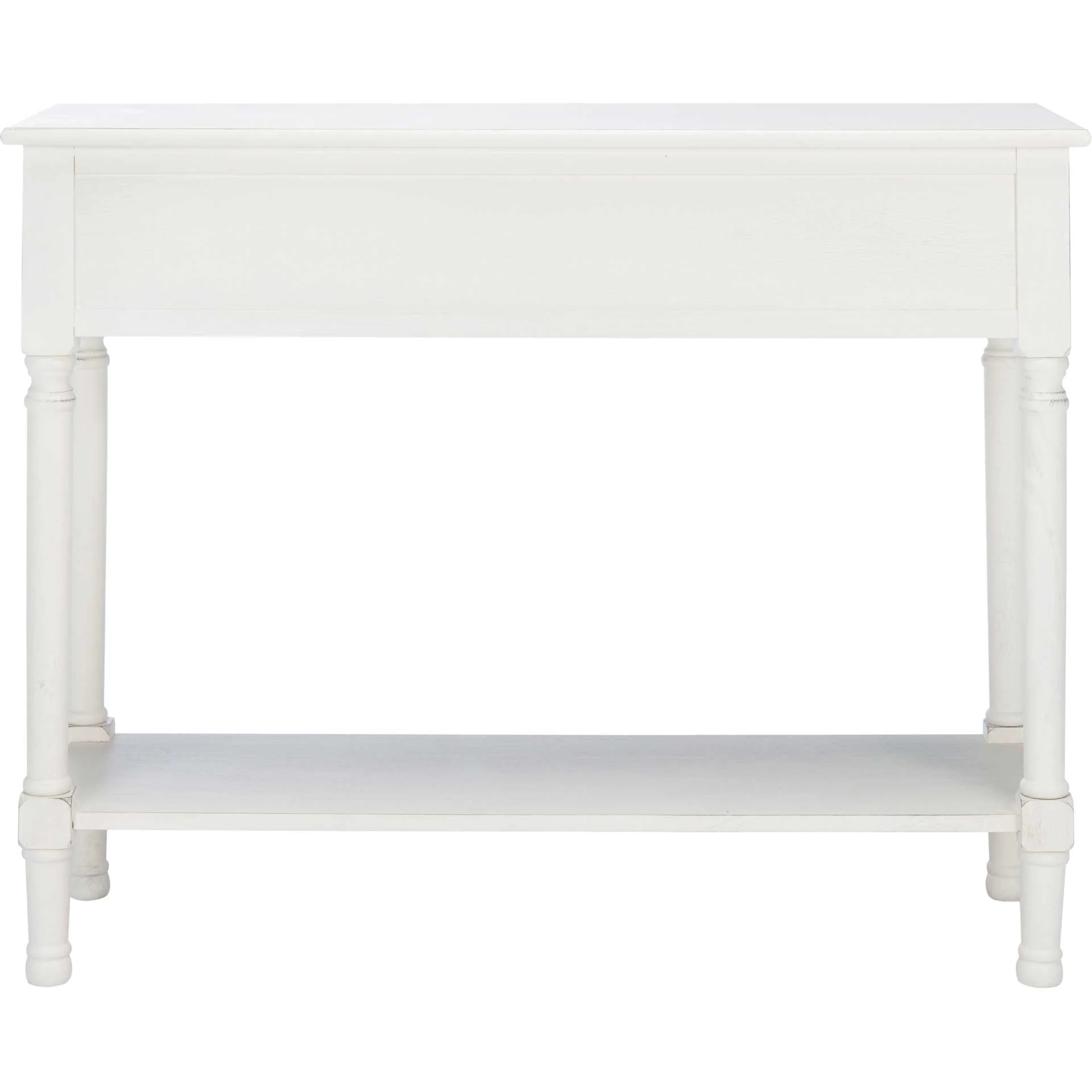 Talita 2 Drawer Console Table Distressed White - Image 4