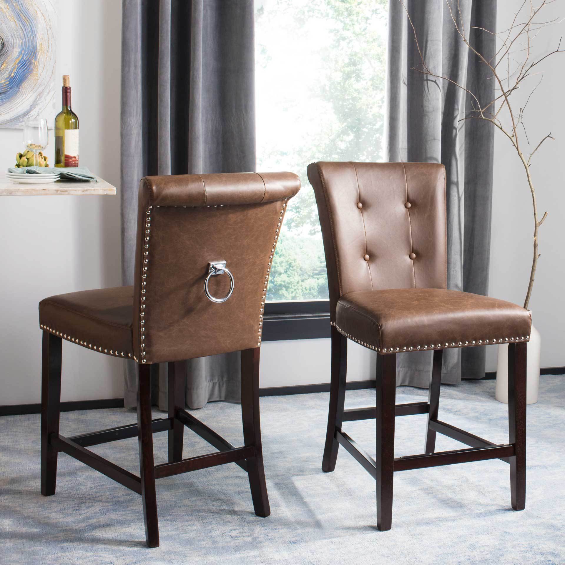 Taliyah Bar Stool Brown (Set of 2) - Image 14