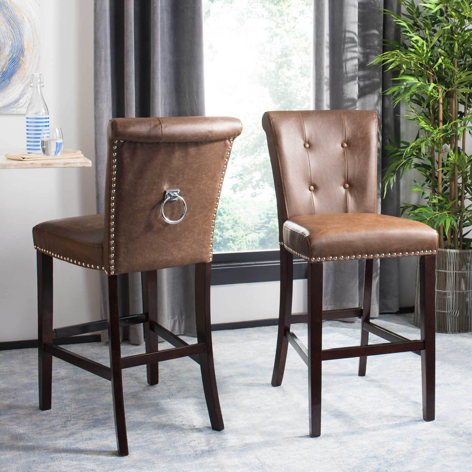 Taliyah Bar Stool Brown (Set of 2) - Image 7