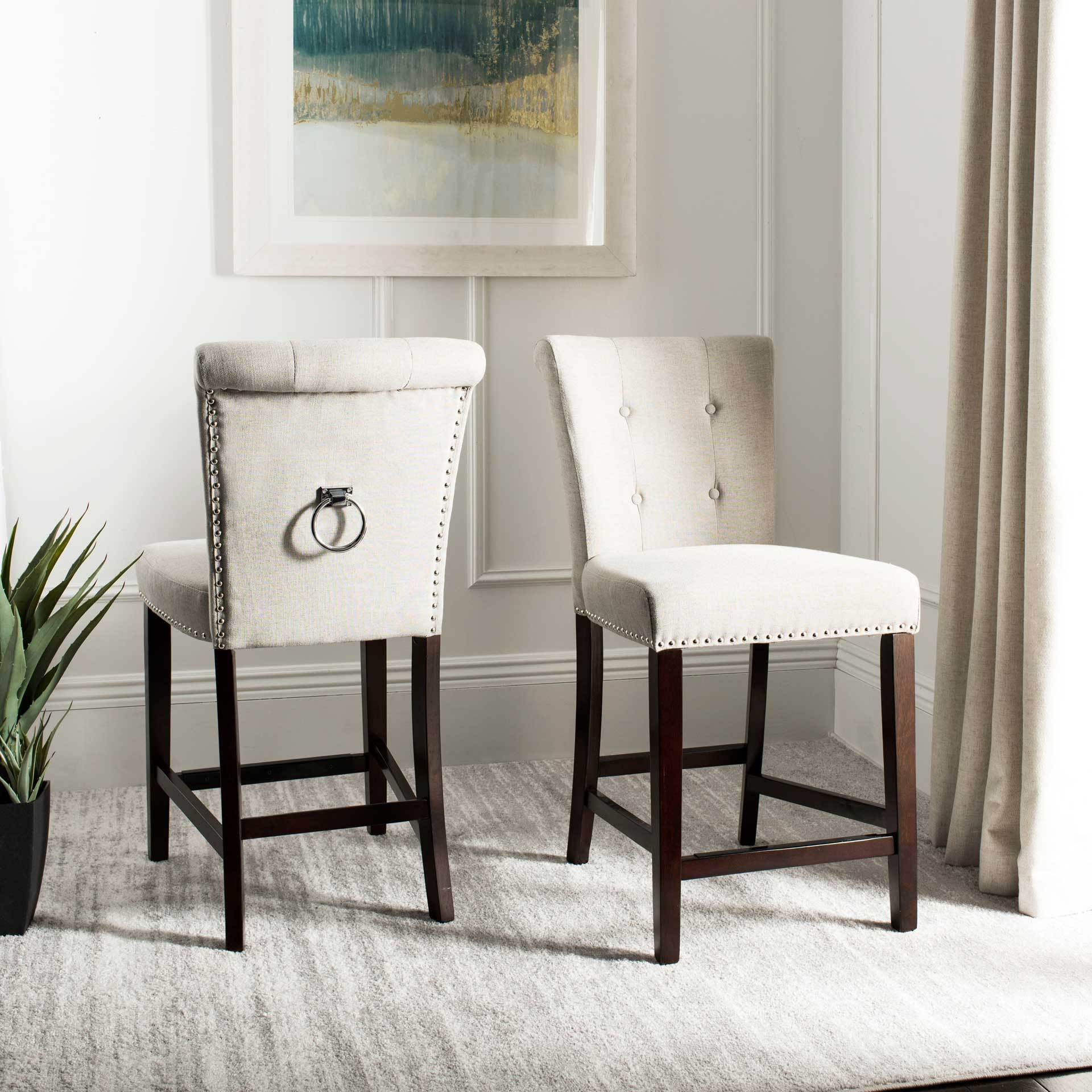 Taliyah Bar Stool Light Gray (Set of 2) - Image 14