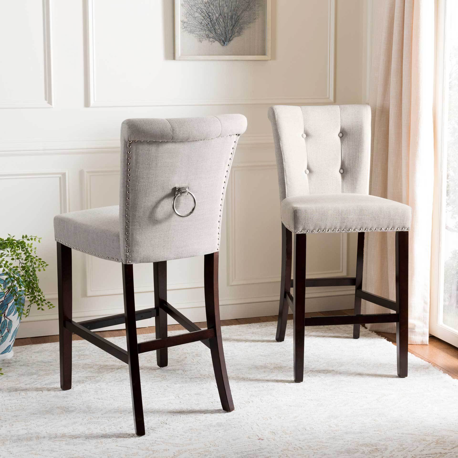 Taliyah Bar Stool Light Gray (Set of 2) - Image 7