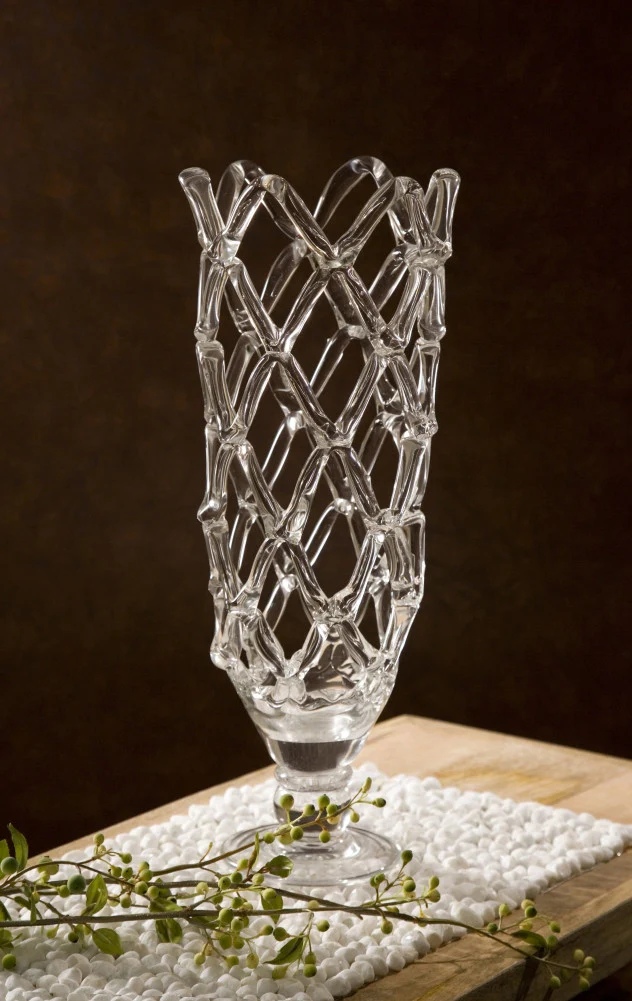 Tall Glass Web Sculpture - Image 2