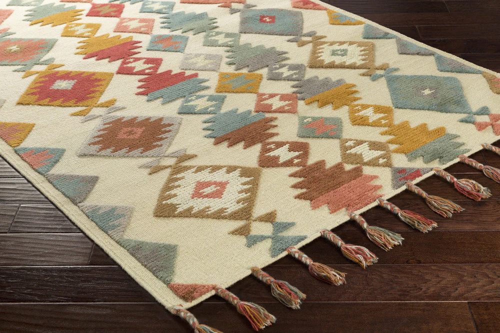 Tallo Rust/Cherry/Moss Area Rug - Image 2
