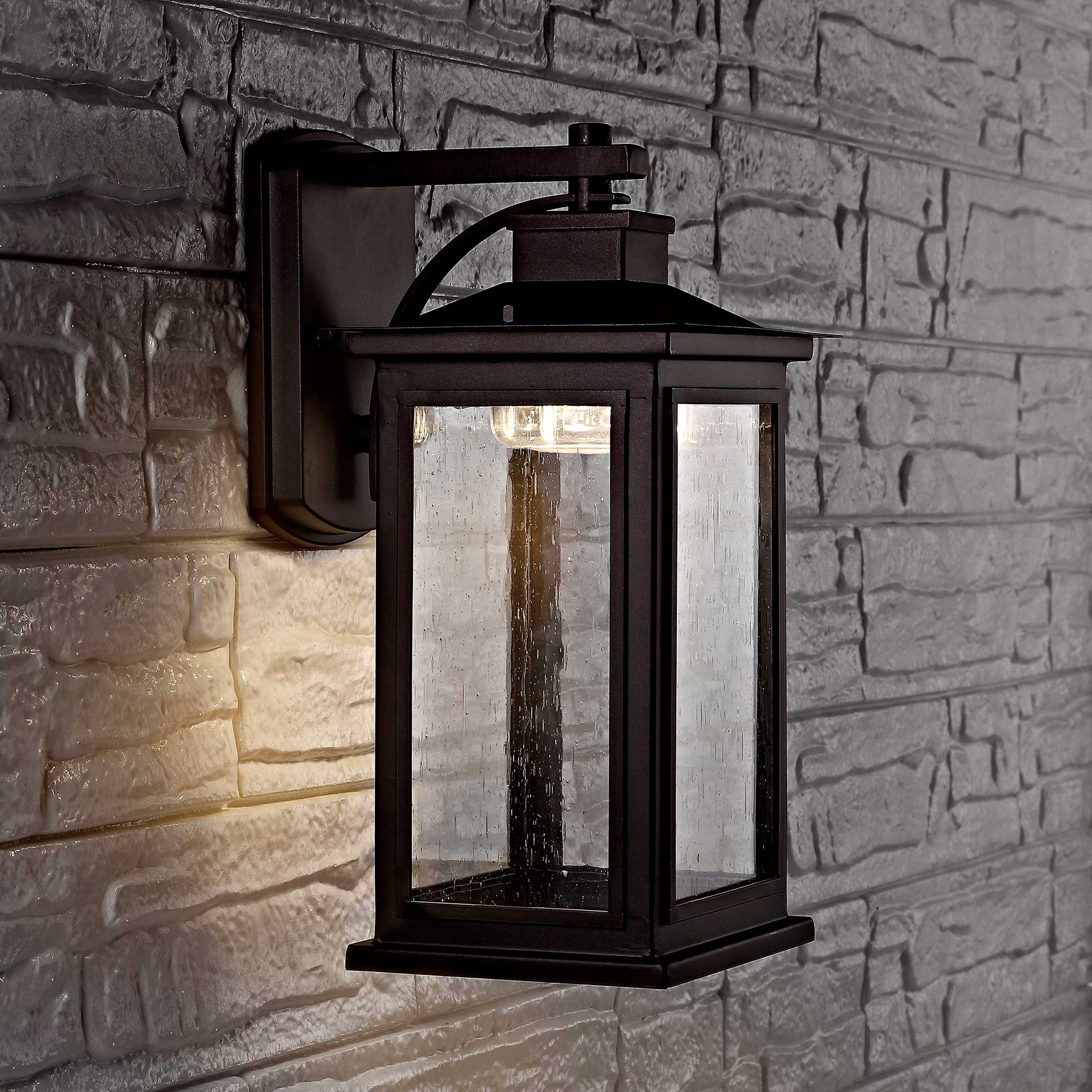 Talon Outdoor Wall Lantern Bronze/Black - Image 3