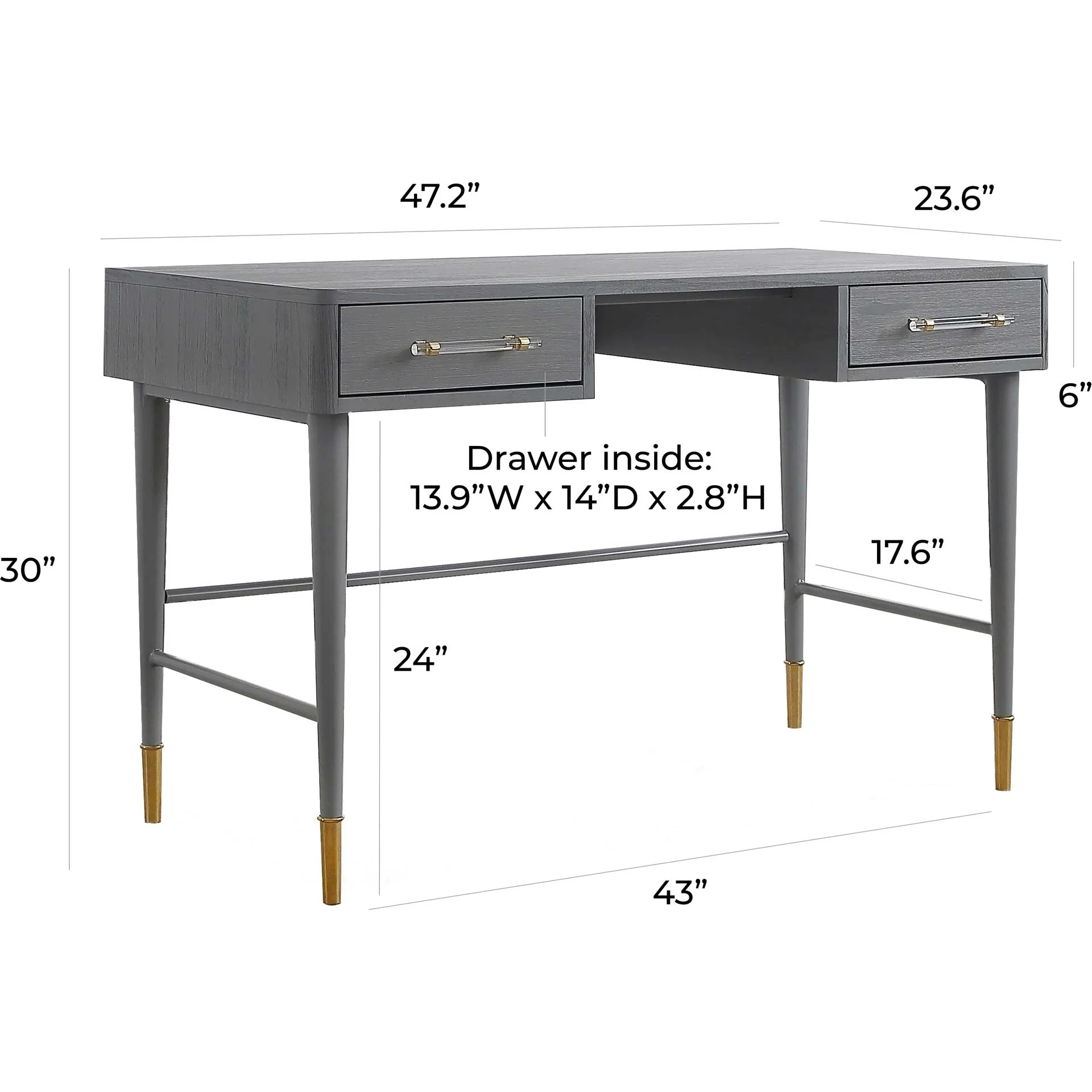 Tammy Desk Gray - Image 10