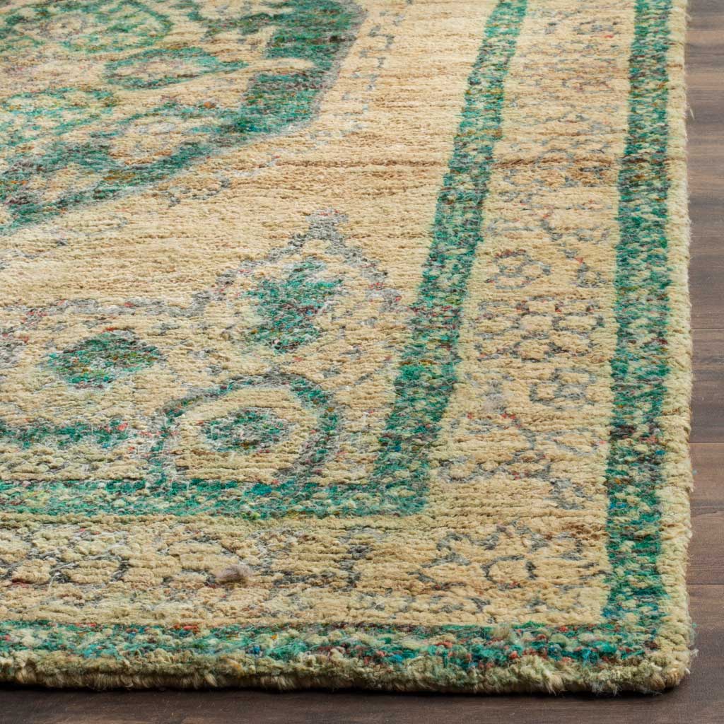 Tangier Beige/Emerald Area Rug - Image 4
