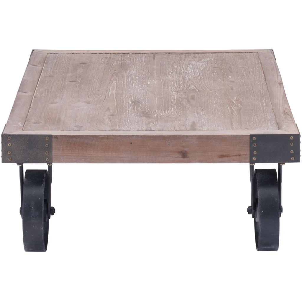 Tangier Cart Table Distressed Natural - Image 2