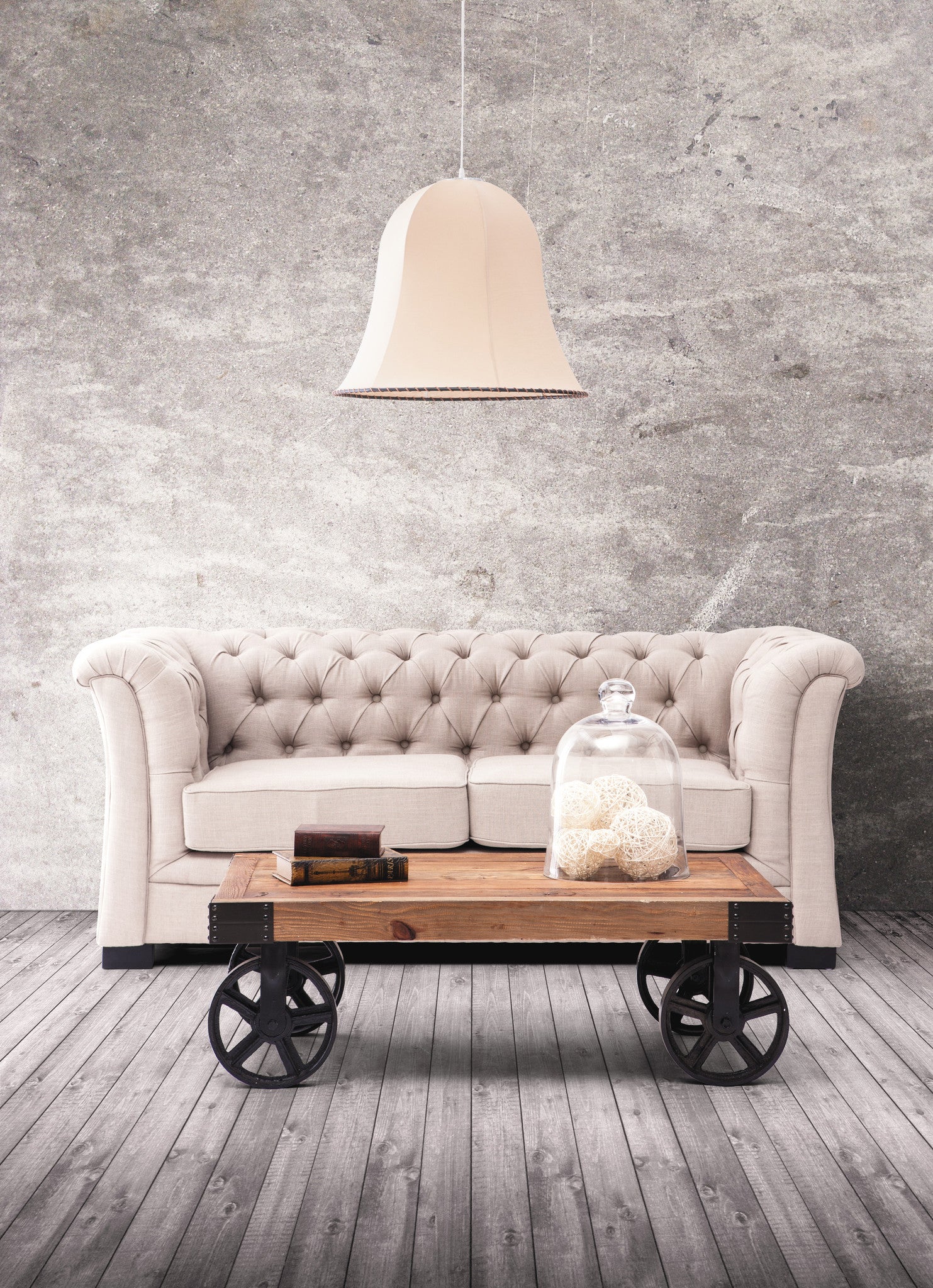 Tangier Cart Table Distressed Natural - Image 5