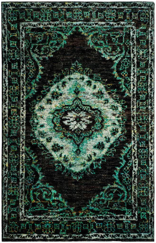 Tangier Chocolate/Aqua Area Rug - Image 2
