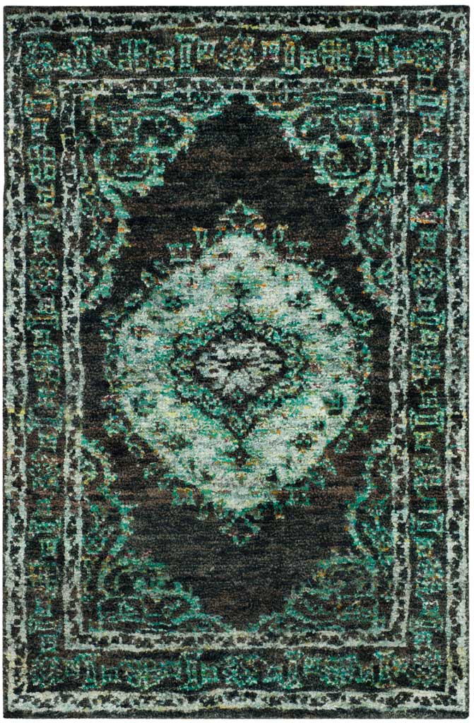 Tangier Chocolate/Aqua Area Rug - Image 3