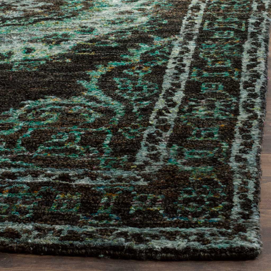 Tangier Chocolate/Aqua Area Rug - Image 4
