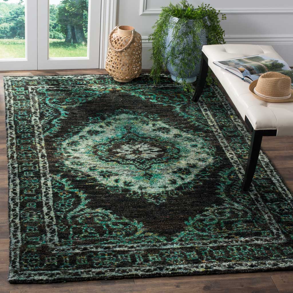 Tangier Chocolate/Aqua Area Rug - Image 6
