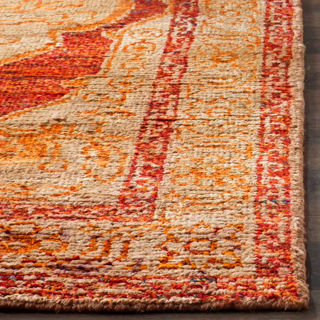 Tangier Red Orange/Beige Area Rug - Image 3
