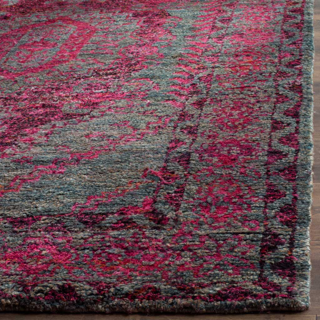 Tangier Slate Blue/Fuchsia Area Rug - Image 4