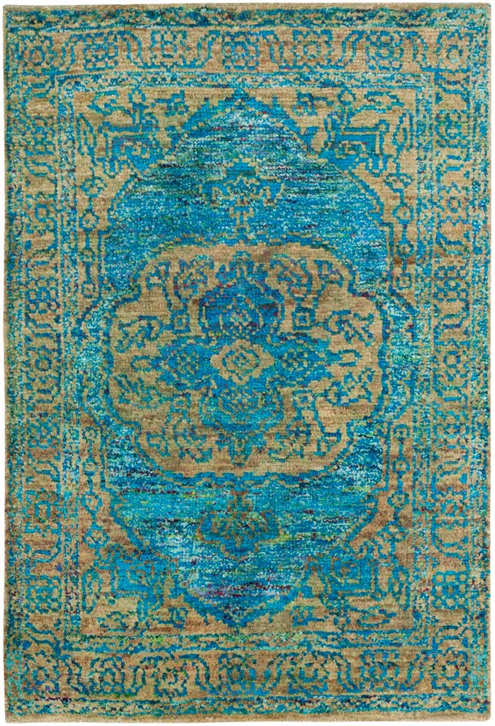 Tangier Teal/Beige Area Rug - Image 2