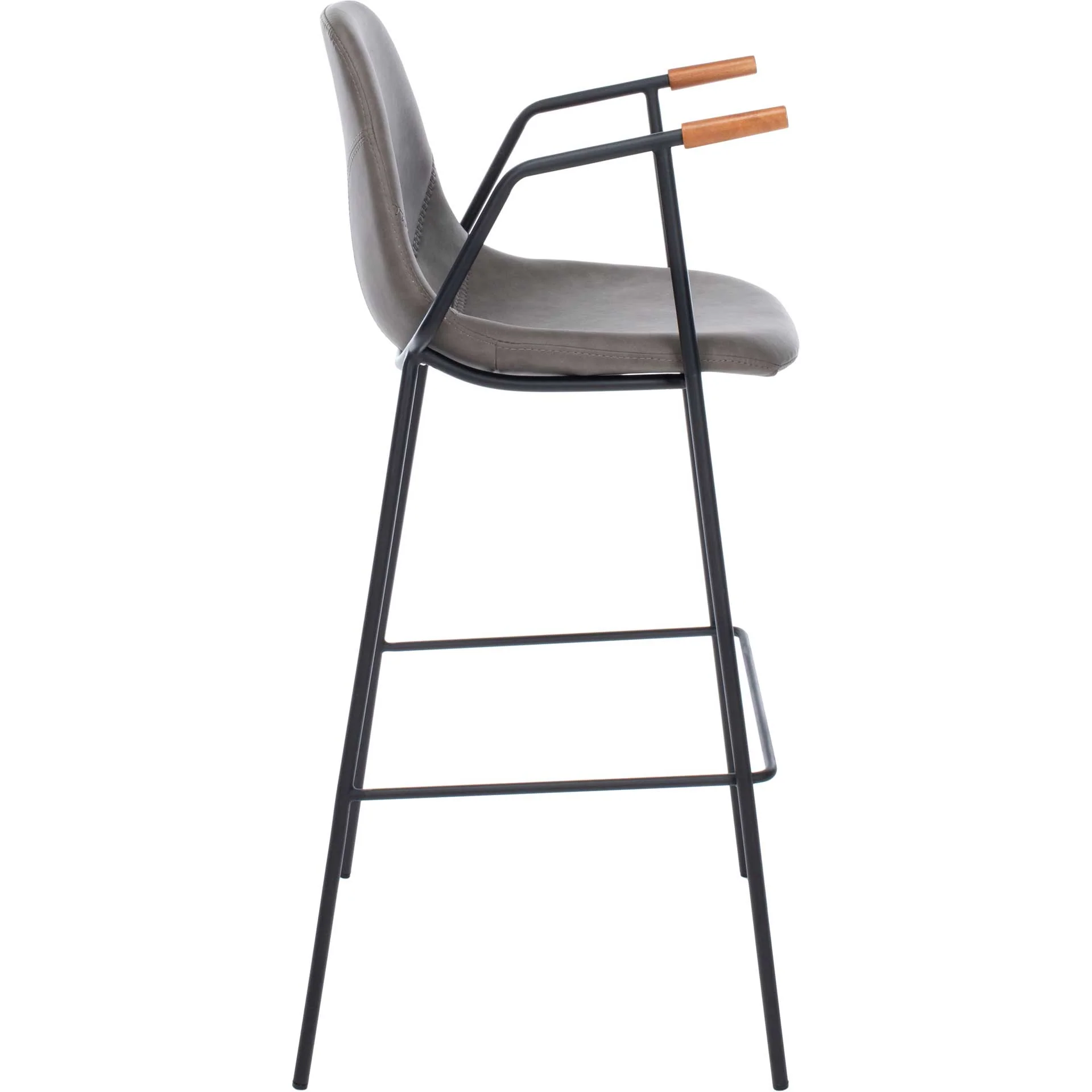 Taos Mid Century Bar Stool Ash/Black - Image 3