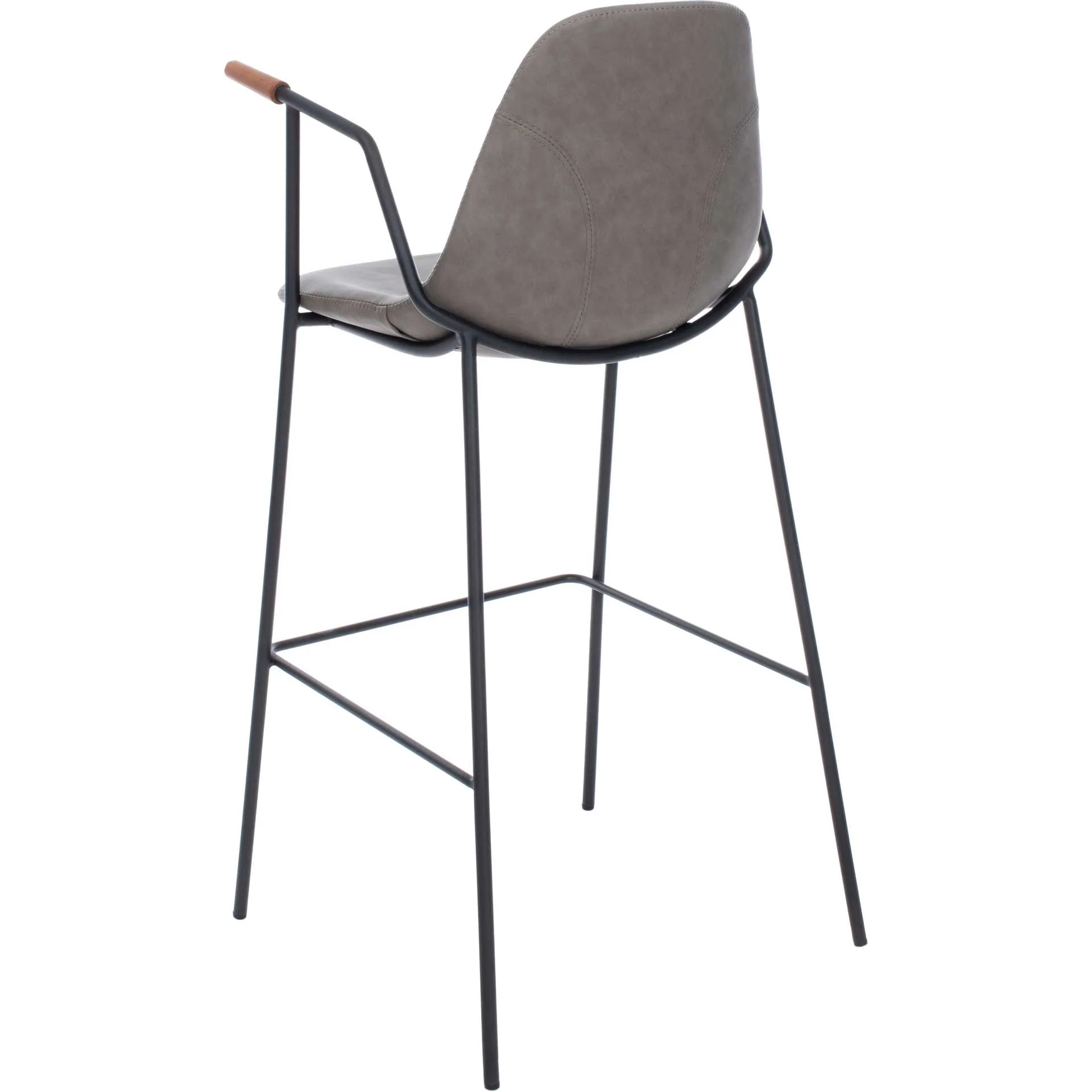 Taos Mid Century Bar Stool Ash/Black - Image 5