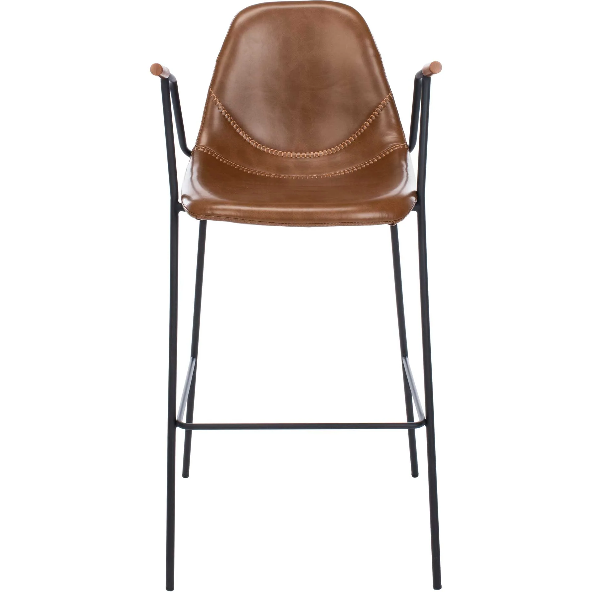 Taos Mid Century Bar Stool Cognac - Image 2