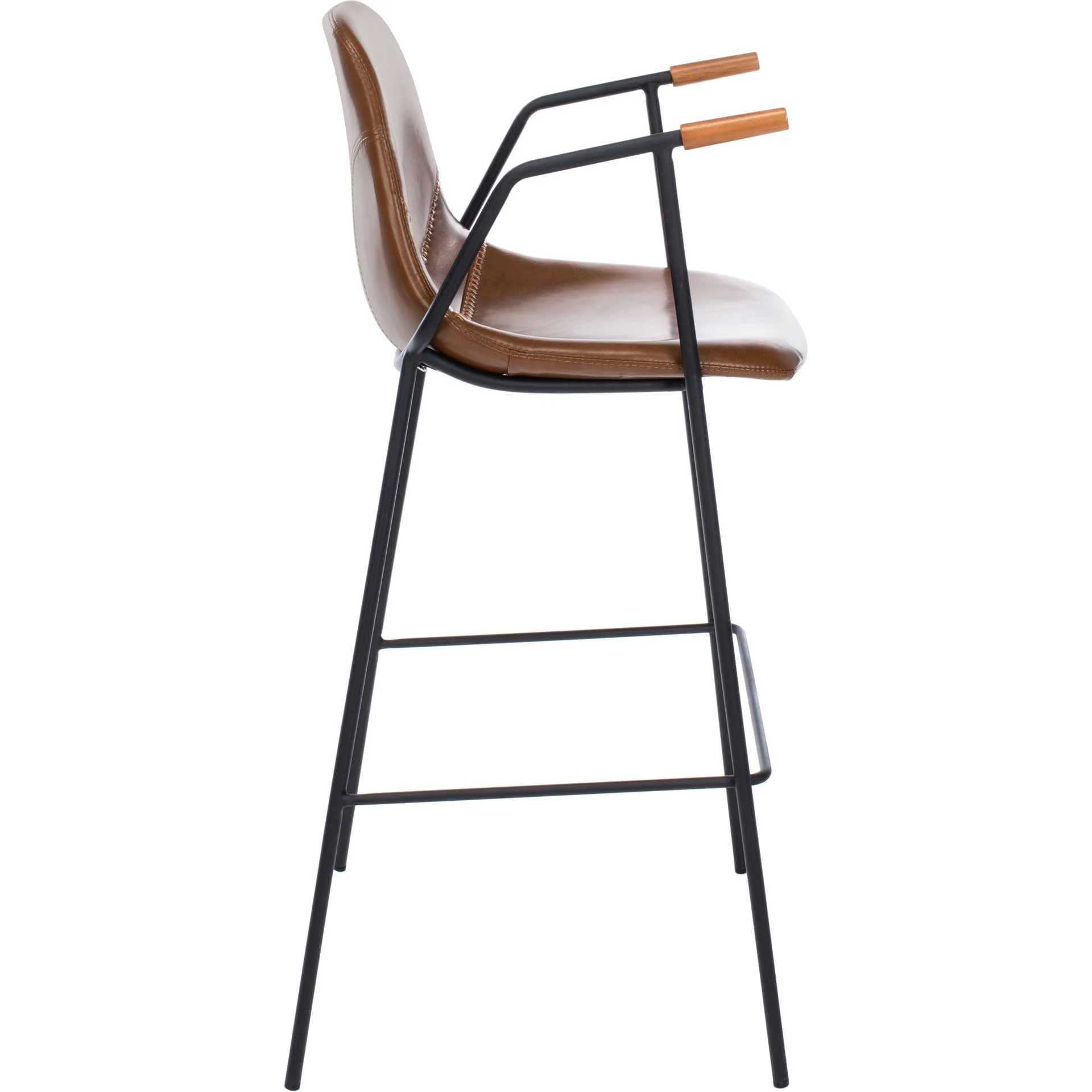 Taos Mid Century Bar Stool Cognac - Image 3