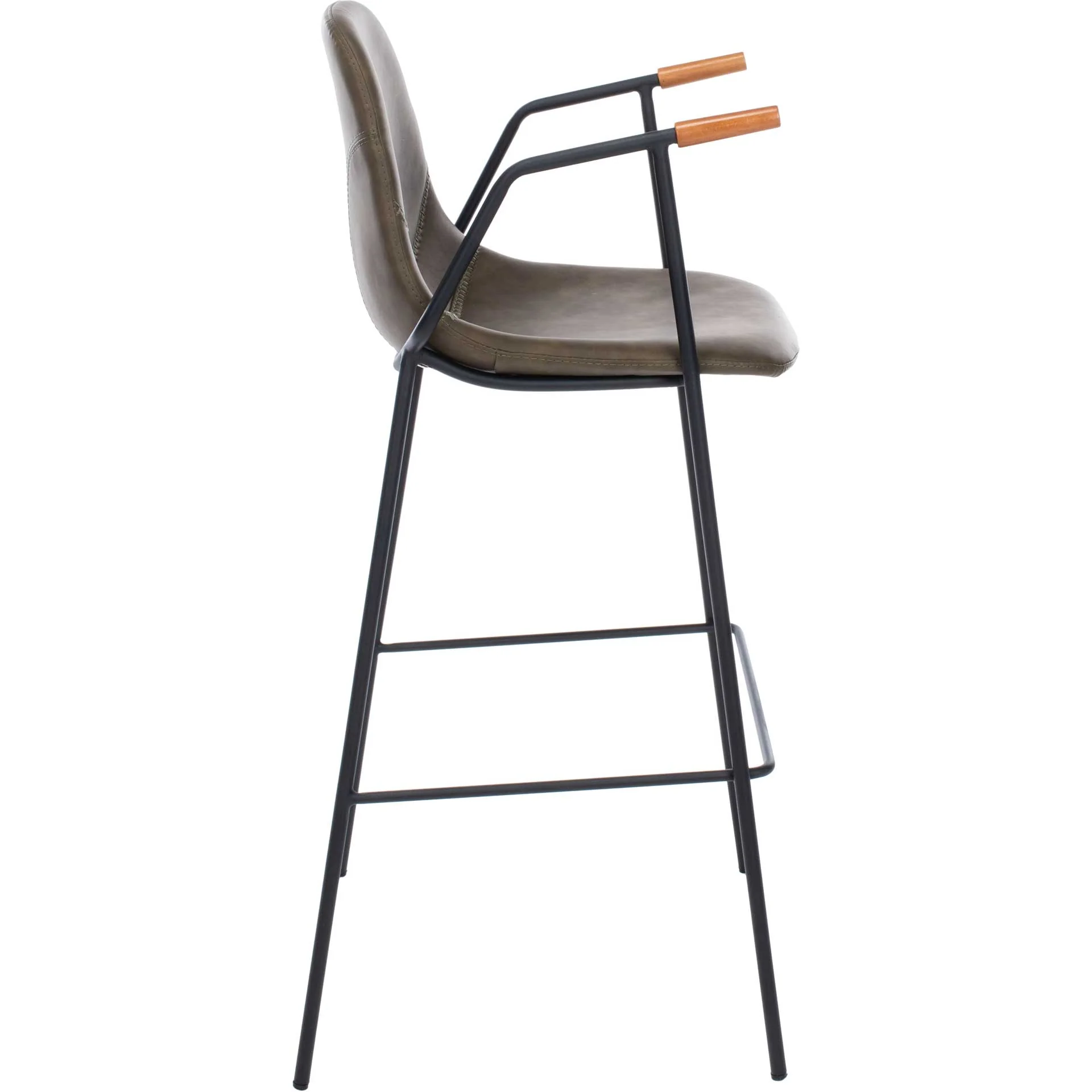 Taos Mid Century Bar Stool Olive - Image 3