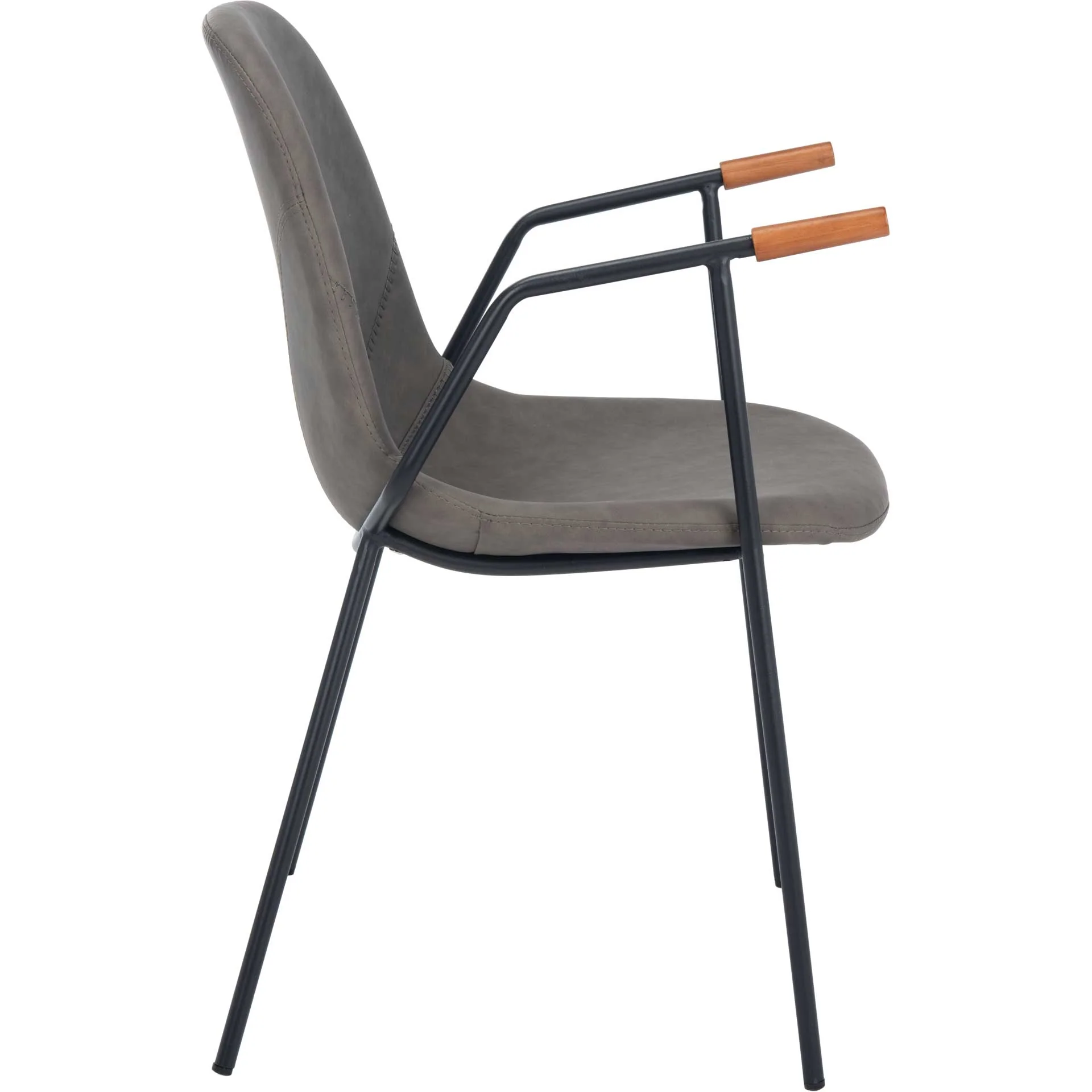 Taos Mid Century Dining Chair Ash Gray (Set of 2) - Image 4