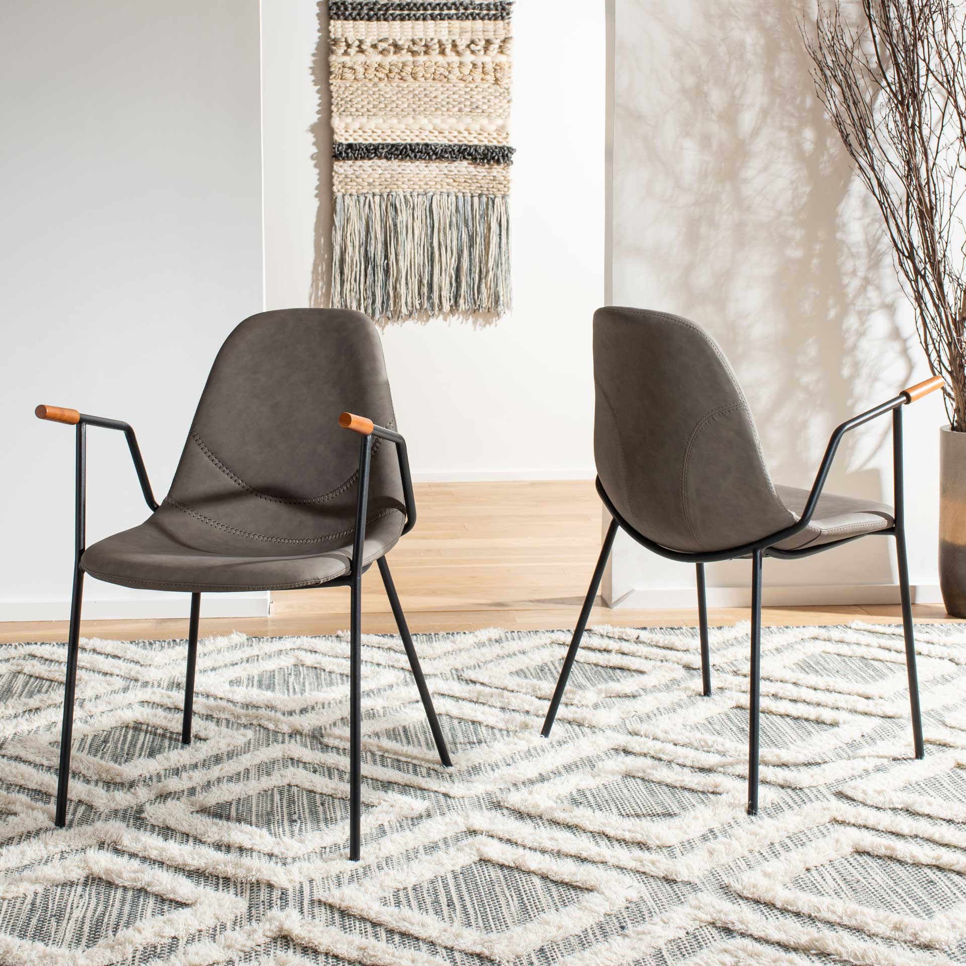 Taos Mid Century Dining Chair Ash Gray (Set of 2) - Image 7