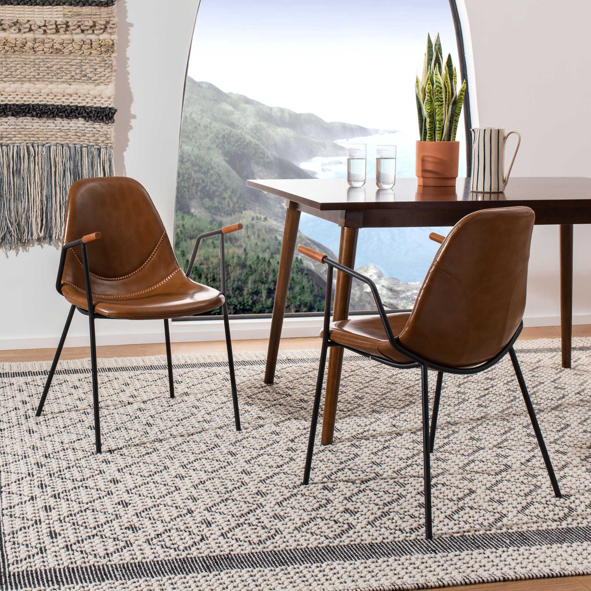 Taos Mid Century Dining Chair Cognac (Set of 2) - Image 11